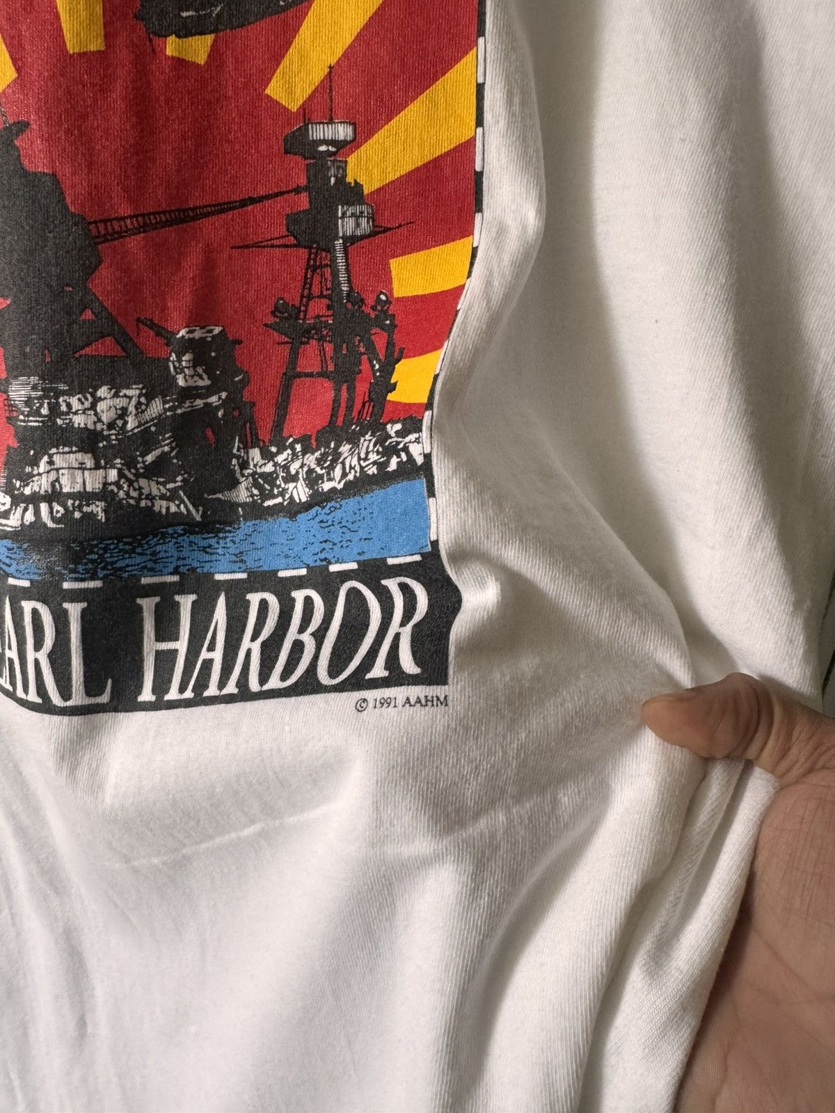 Vintage VINTAGE 90s 50 aniversary PEARL HARBOUR TRUE EVENT Size US XL / EU 56 / 4 - 7 Thumbnail