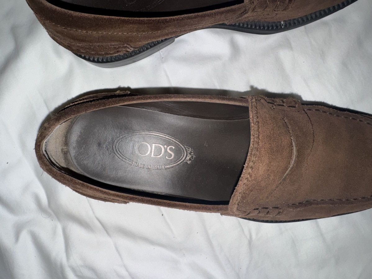 Tod's Tods Brown Suede Loafer size 7 Size US 7 / EU 40 - 3 Thumbnail