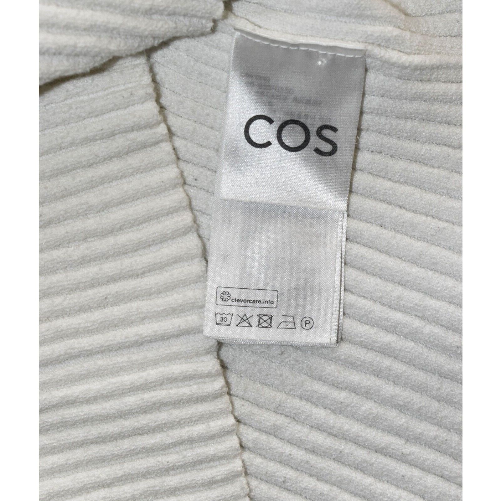 Cos COS Cotton Ribknit Sleeveless V Neck Cardigan Sweater Size L Size L / US 10 / IT 46 - 6 Thumbnail