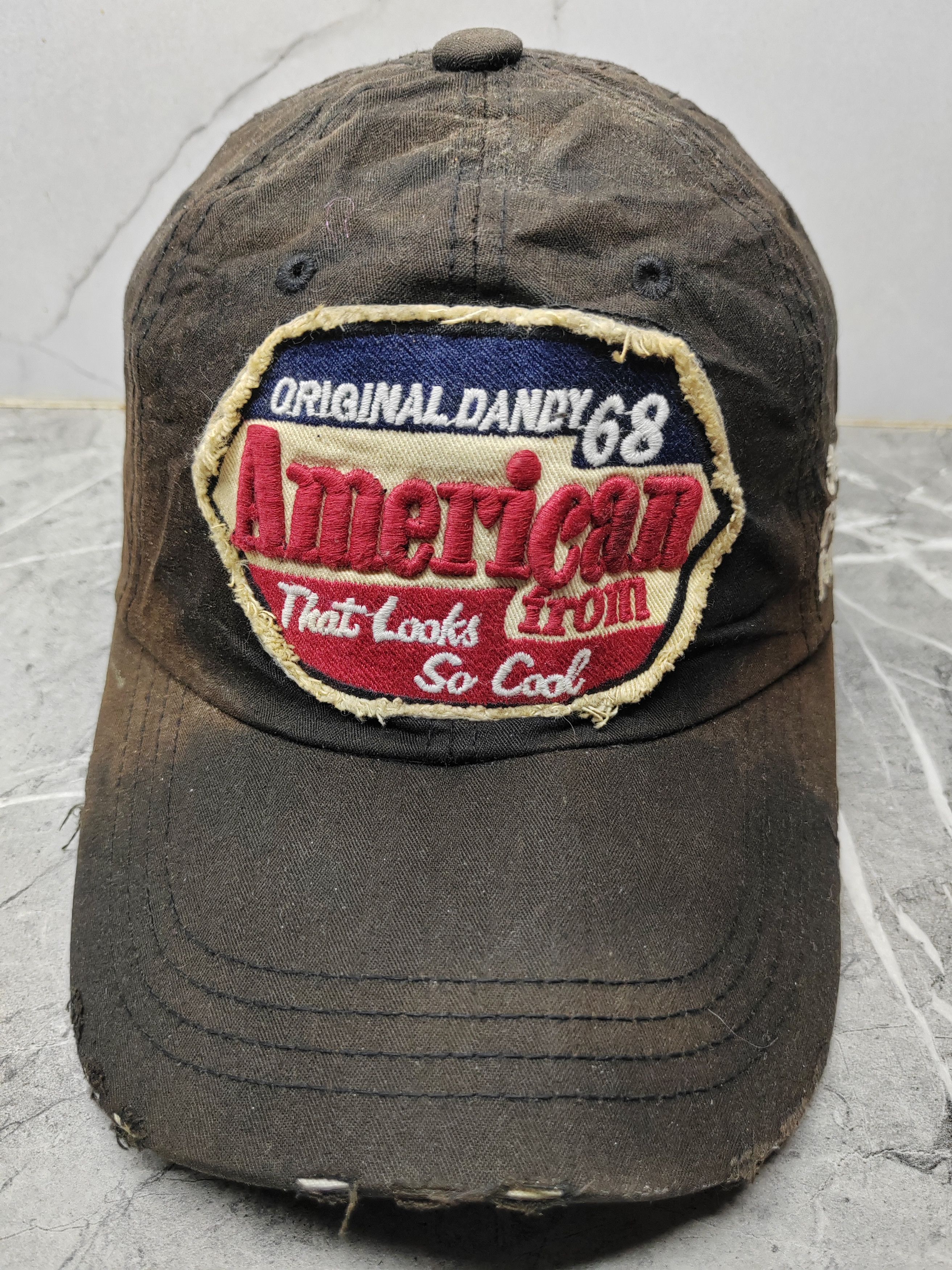 Japanese Brand Vintage Ameircan From Distressed Style Cap Hat Size ONE SIZE - 2 Thumbnail