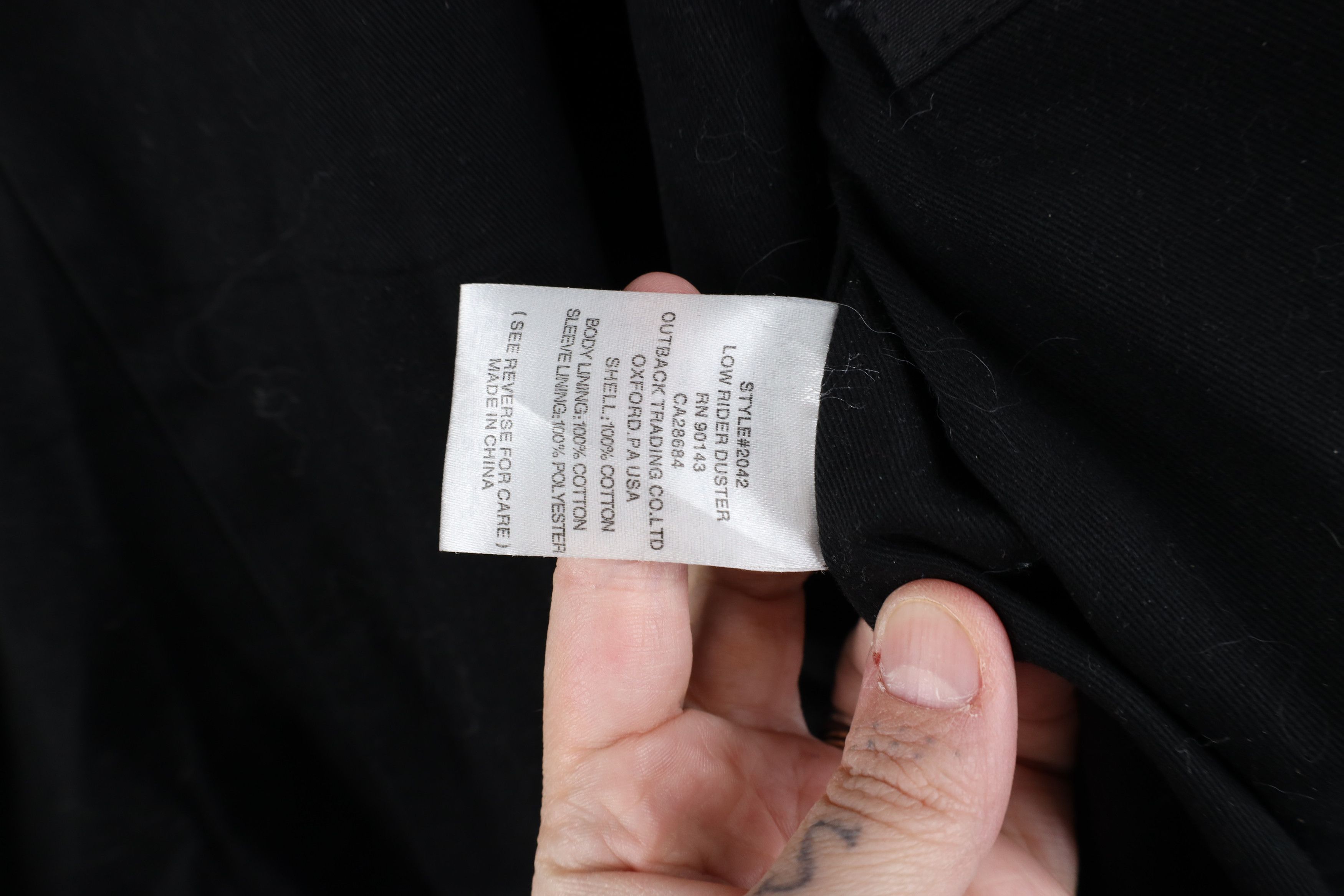 Vintage Vintage Streetwear Oilskin Western Duster Jacket Black Size US L / EU 52-54 / 3 - 12 Thumbnail