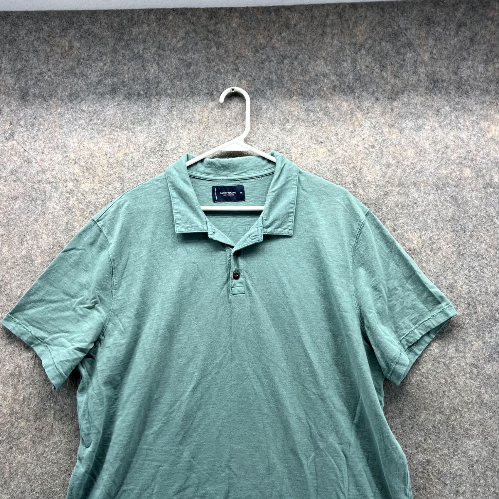 Lucky Brand Lucky Brand Polo Shirt Men XL Teal Blue Casual Preppy Logo Cotton XL Polo Shirt Men XL Teal Blue Casual Logo Pattern Solid Short Sleeve Vintage No Size US XL / EU 56 / 4 - 2 Thumbnail