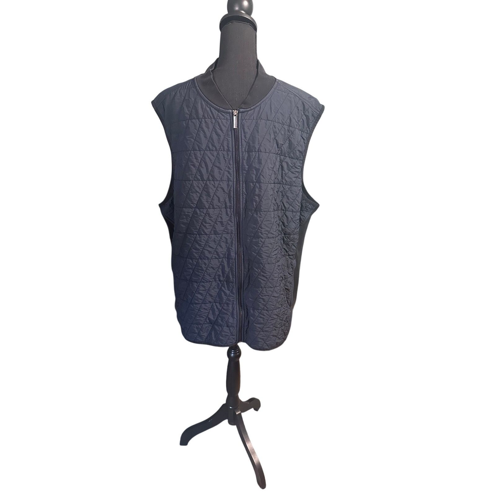 Perry Ellis Perry Ellis Quilted Vest Lightweight Full-Zip Pockets Size US XXL / EU 58 / 5 - 1 Thumbnail