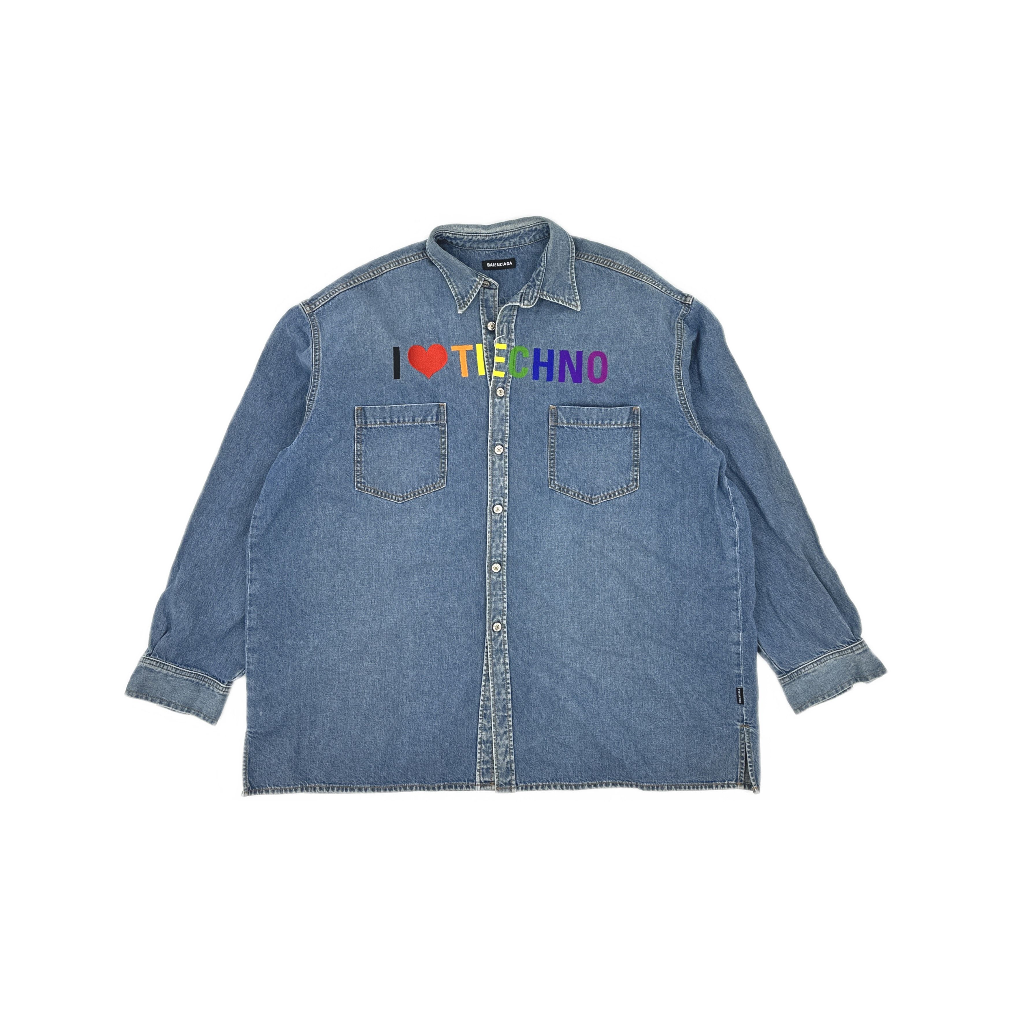 Balenciaga Balenciaga I love Techno shirt | Grailed