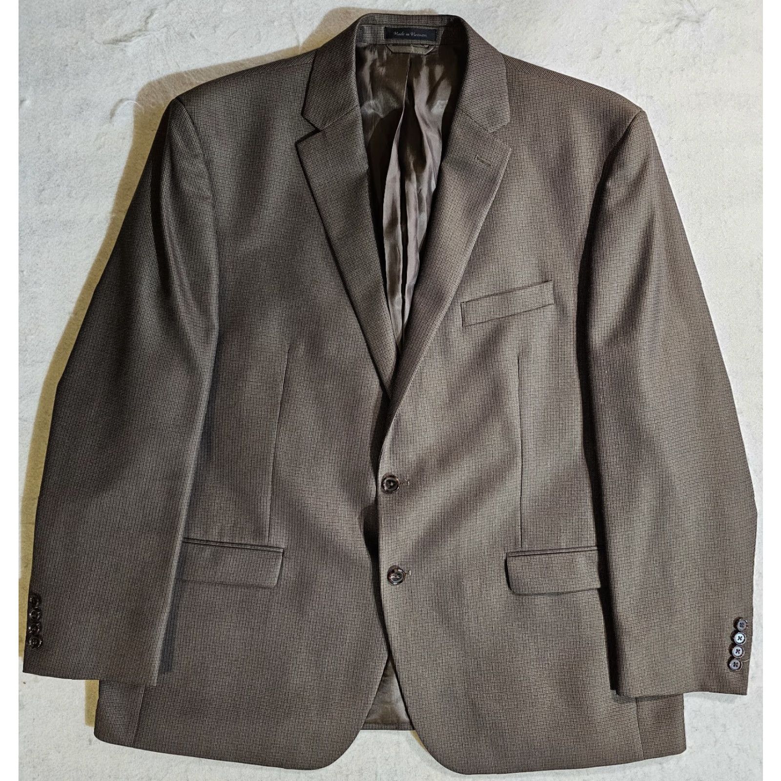 Ralph Lauren Lauren Ralph Lauren Blazer Classic Single Breasted Mens 48R Tan Two-Button Sport Coat Size 48R - 2 Thumbnail