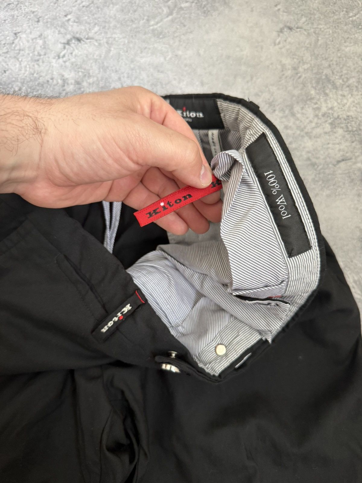 Kiton Kiton Napoli Italian Lightweight Oldmoney Wool Trackpants Size US 36 / EU 52 - 6 Thumbnail