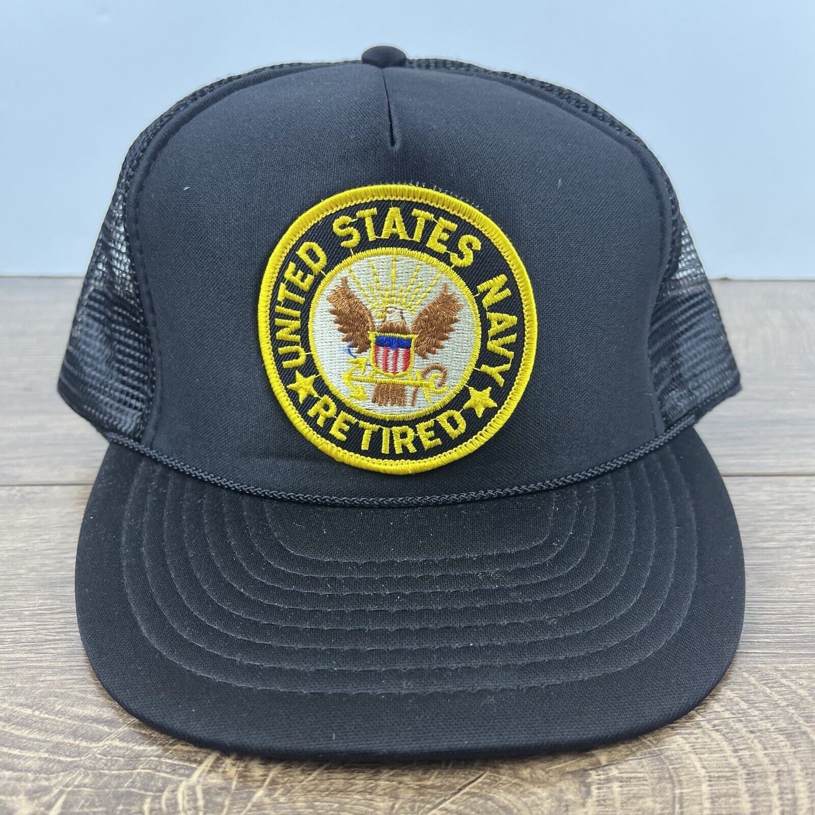 Other United States Navy Retired Snapback Hat Black Hat Adjustable Size ONE SIZE - 1 Thumbnail