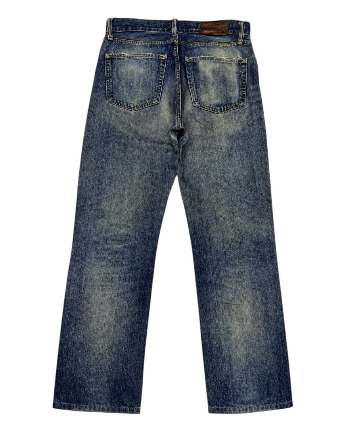 Jean × Undercover Distressed Denim S-002 Mud Rusty Regular Fit Straight Uniqlo Size US 31 - 8 Thumbnail
