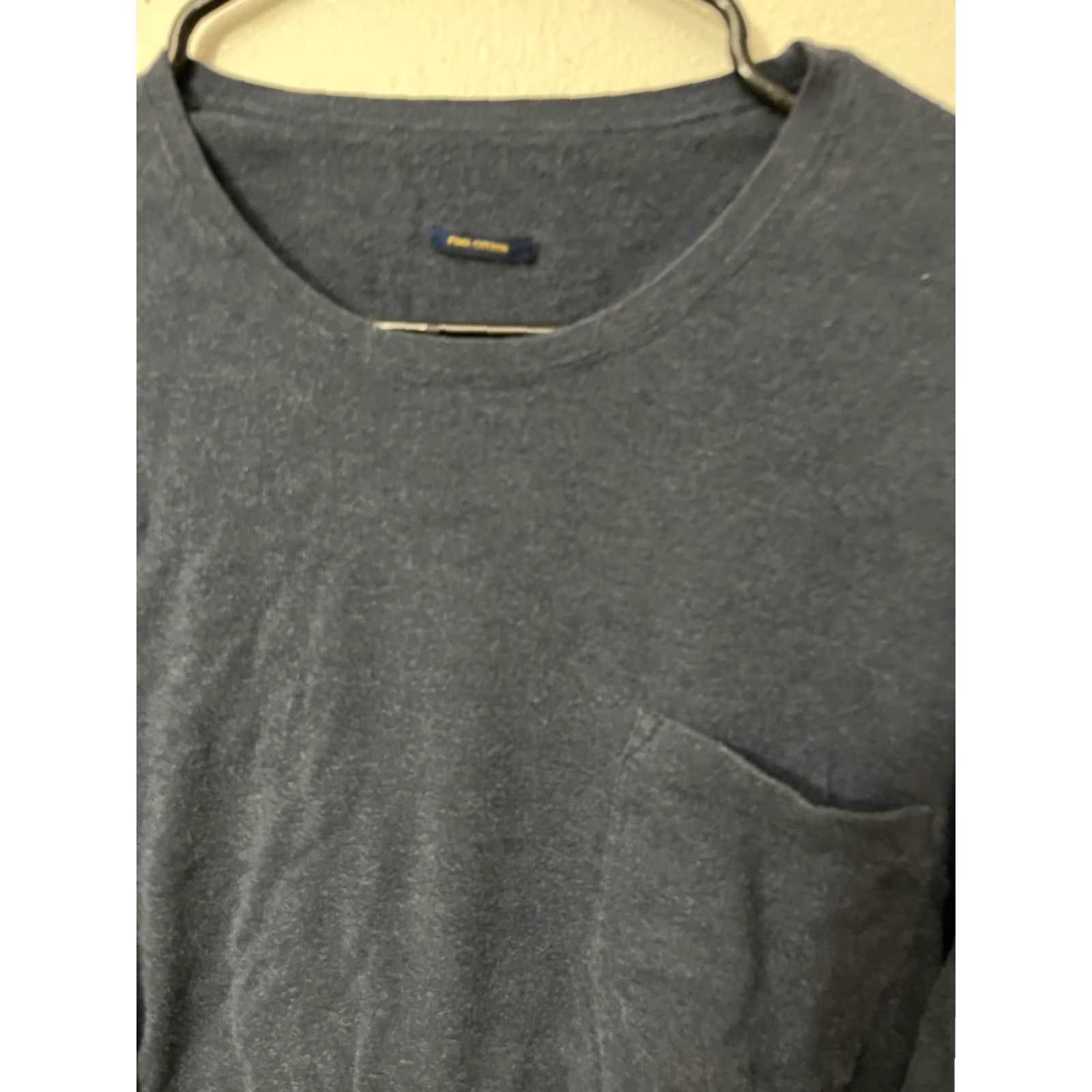 Polo Ralph Lauren Polo Ralph Lauren Pima Cotton Mens Blue Shirt Round Neck Long Sleeve Pocket L Size US M / EU 48-50 / 2 - 3 Thumbnail