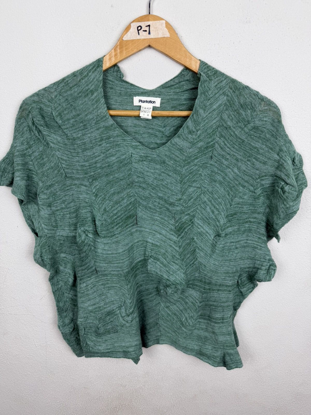 Issey Miyake Plantation Issey Miyake 3D Textured "Leaf" Knit Top Size M / US 6-8 / IT 42-44 - 4 Thumbnail