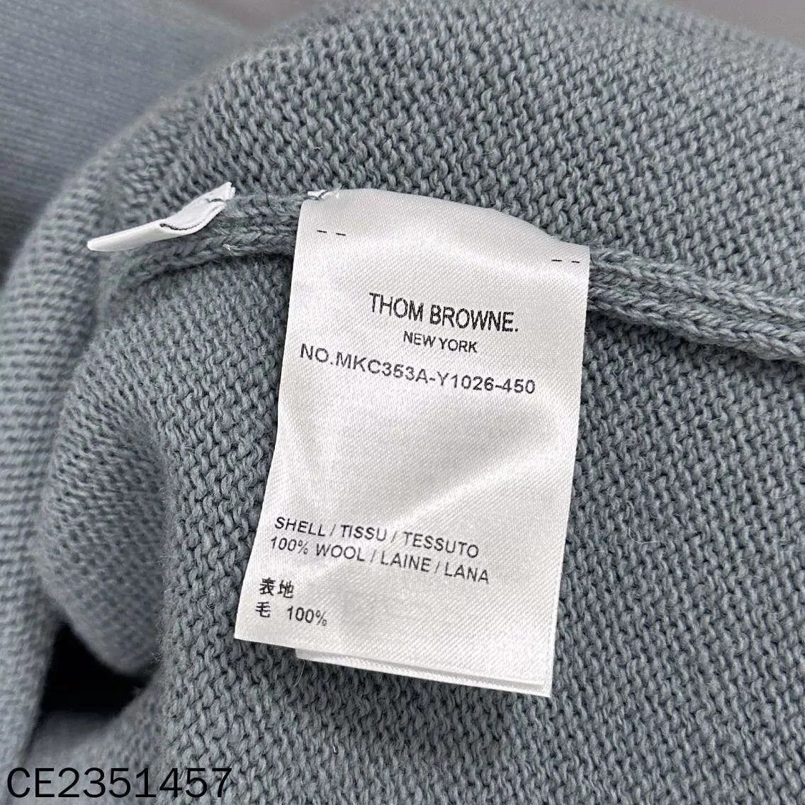 Thom Browne Thom Browne Men's Classic 3-Bar Wool Cardigan Size 4 Size US XL / EU 56 / 4 - 5 Thumbnail