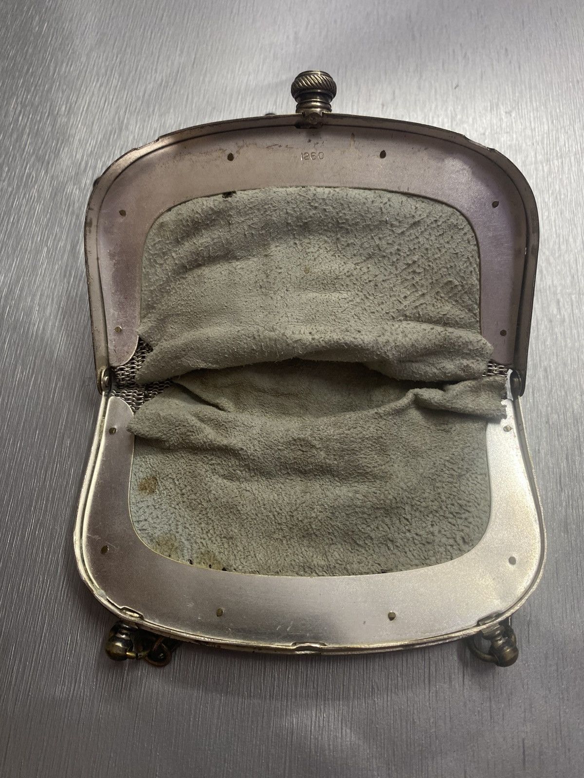 Antique Rivet Vintage Metal Mesh Wallet Antique Mesh Bag Size ONE SIZE - 8 Thumbnail