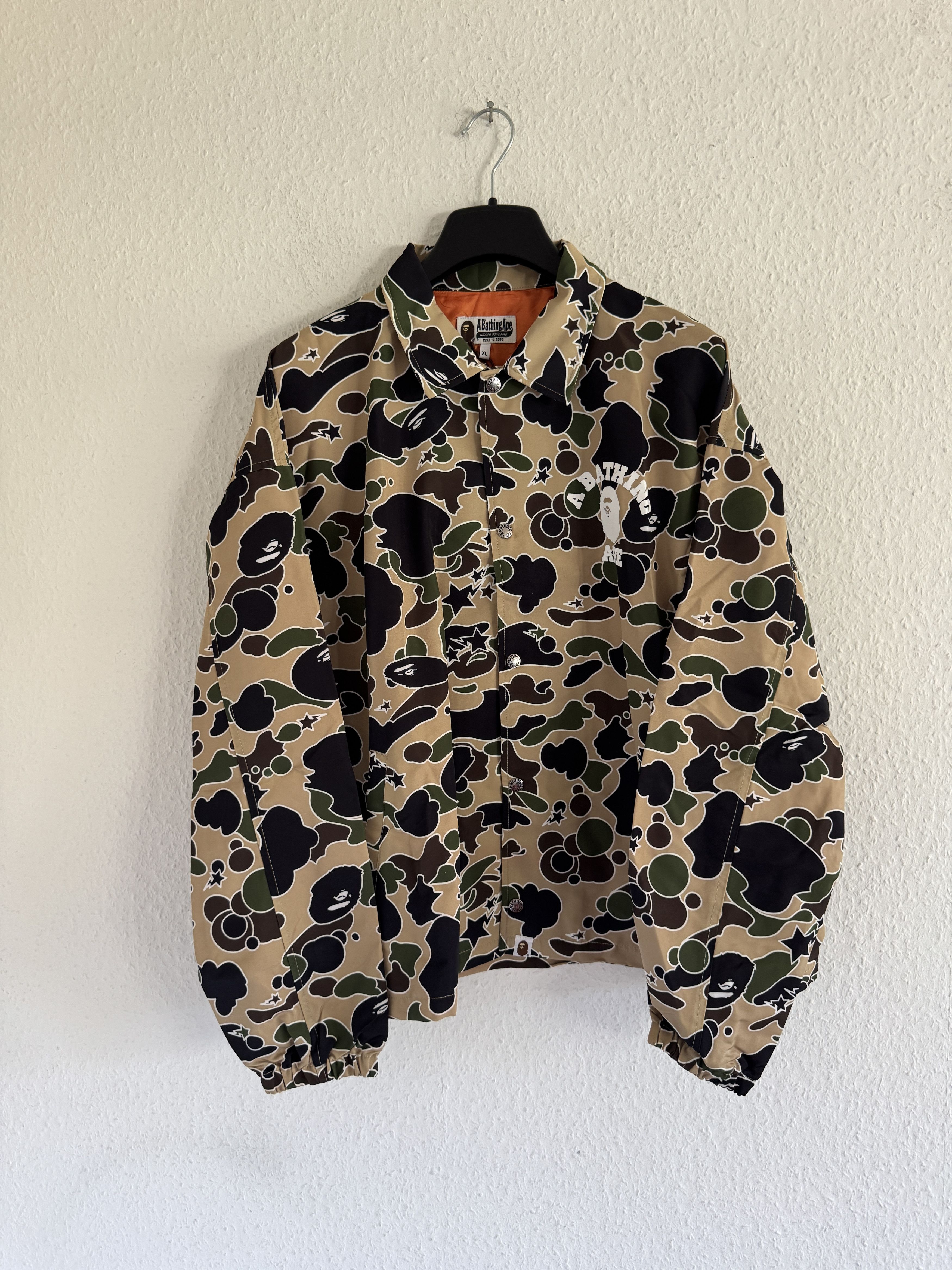 Bape Sta Camo Relaxed Coach Jacket Size US XL / EU 56 / 4 - 1 Thumbnail