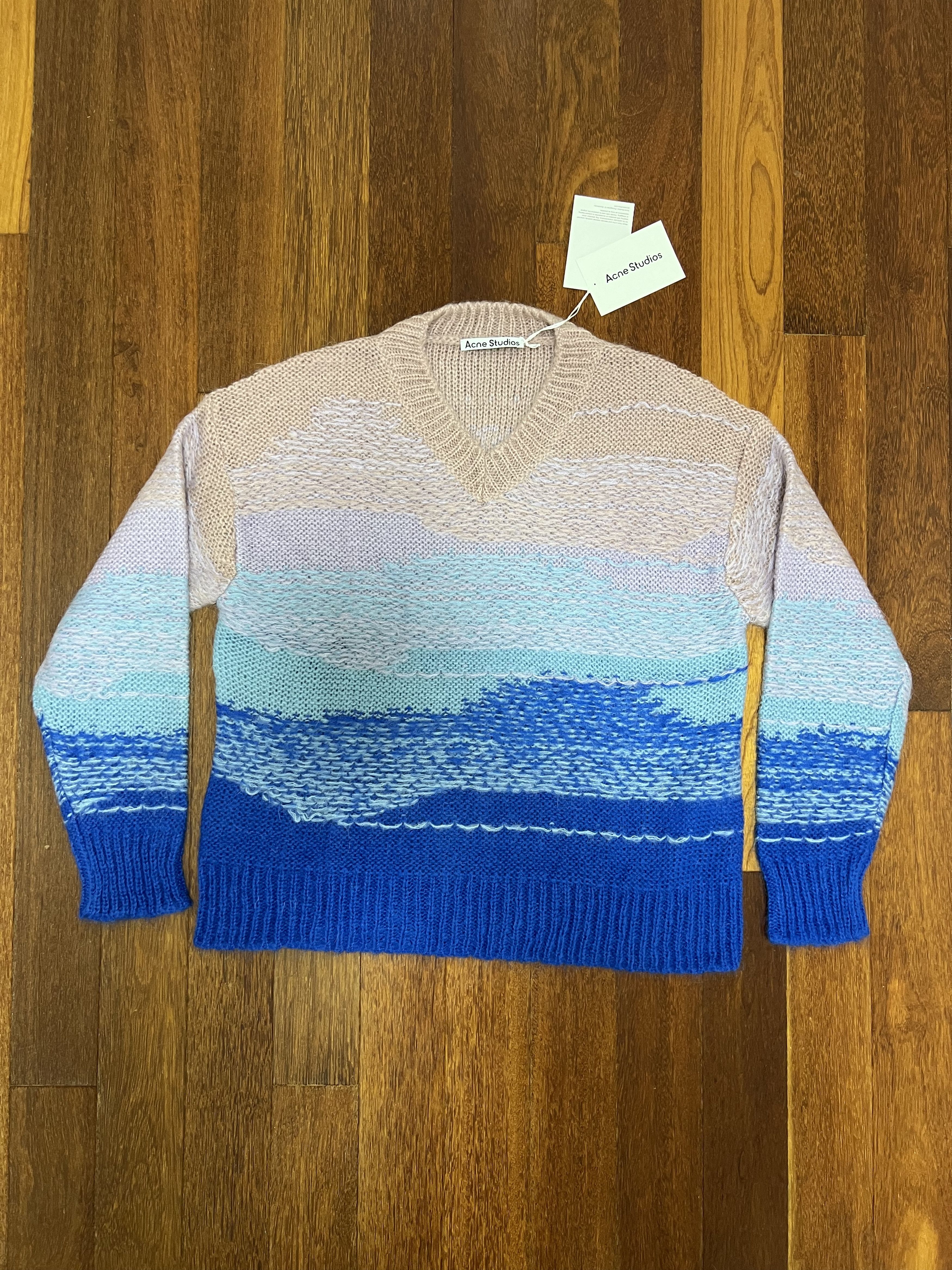 Acne Studios 💚 Acne Studios Ombré Knitted Sweater Large NEW Size US L / EU 52-54 / 3 - 3 Thumbnail
