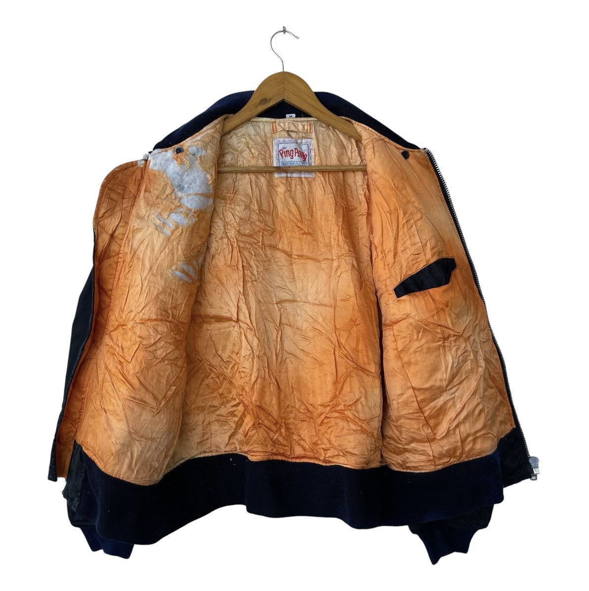Buzz Rickson's 90s Ping Pong France Eagle Chenille Patch MA-1 Bomber Jacket Size US M / EU 48-50 / 2 - 5 Thumbnail