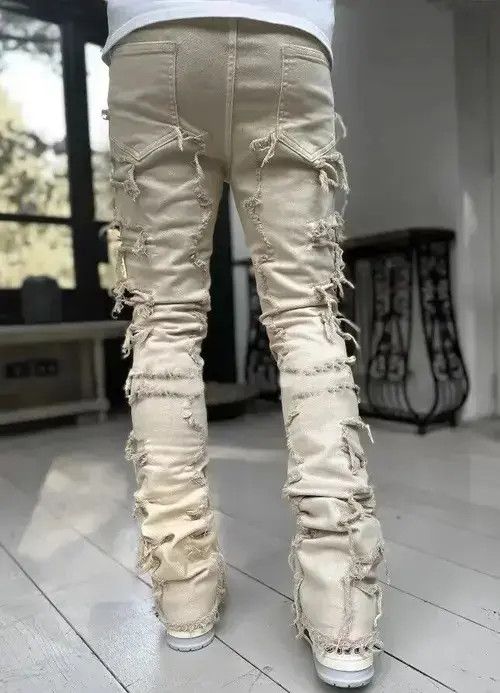 Other white Color Heavyweight Streetwise Stretch Patch Denim Pant Size US 34 / EU 50 - 4 Thumbnail