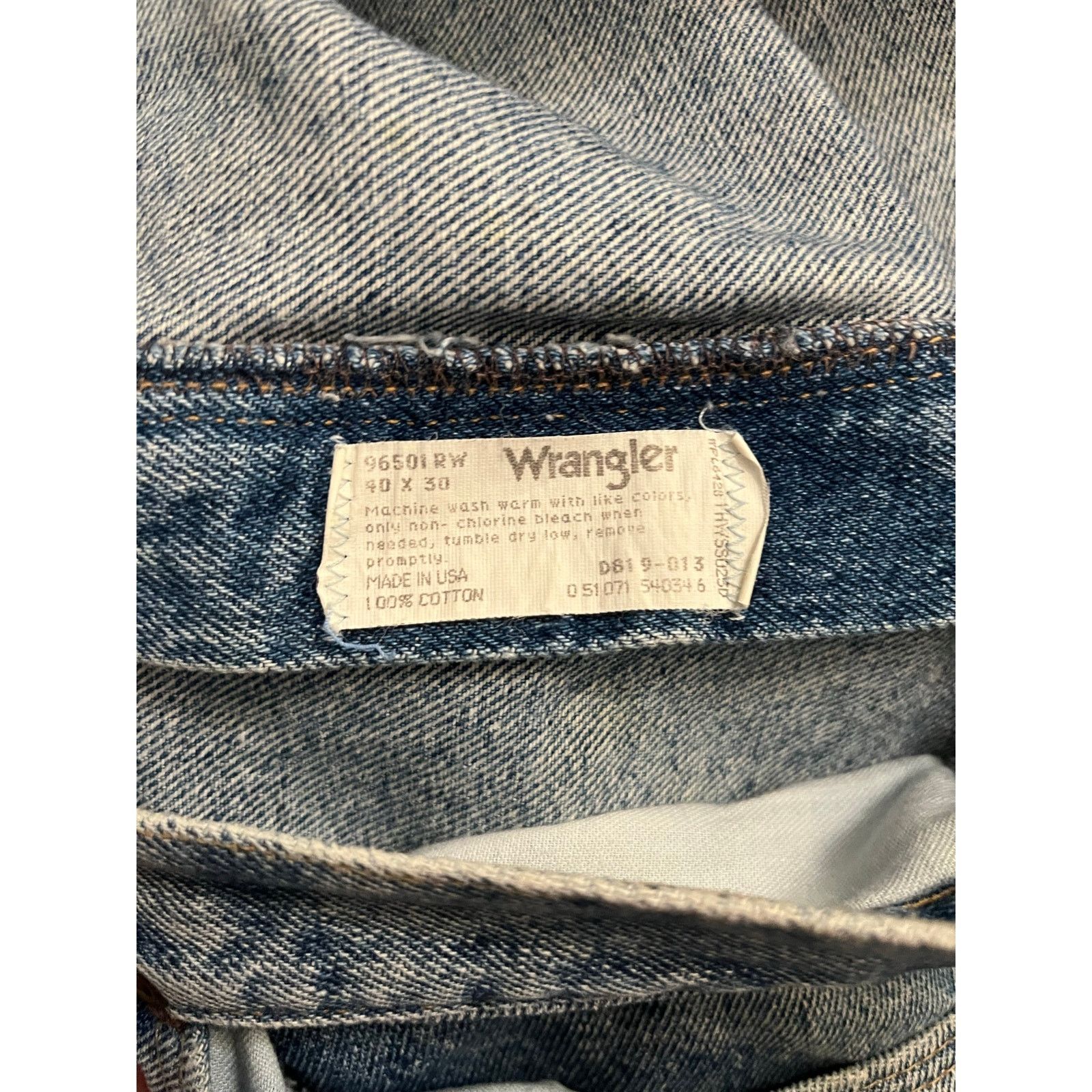 Wrangler Vintage Wrangler Jeans Straight Leg Faded 40x30 Made in USA Size US 40 / EU 56 - 5 Thumbnail