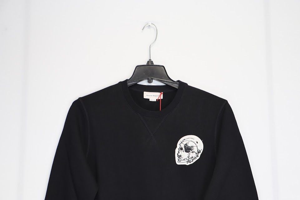 Alexander McQueen o1rshd1 Embroidered Logo Skull Sweater in Black Size US M / EU 48-50 / 2 - 4 Thumbnail