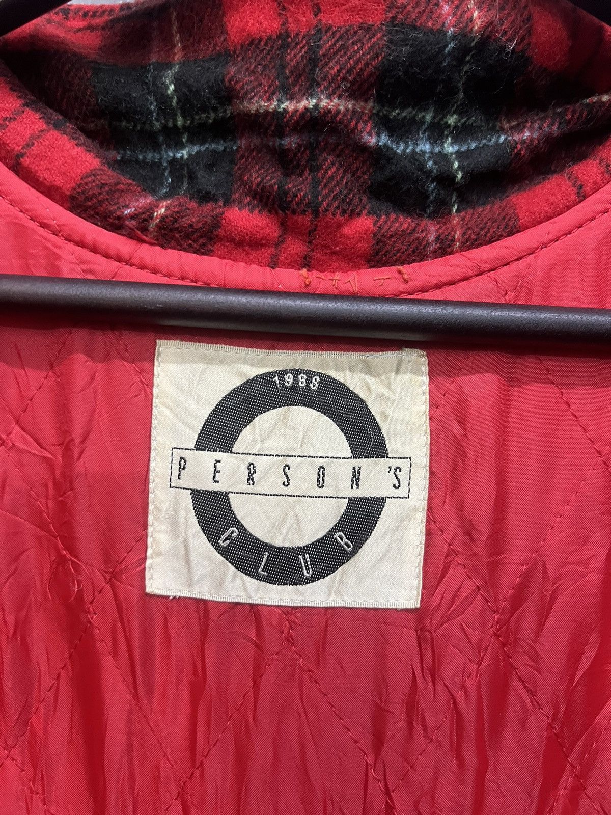 PERSON'S Vintage 1988 Person's Wool Plaid Tartan Jacket Size US L / EU 52-54 / 3 - 6 Thumbnail