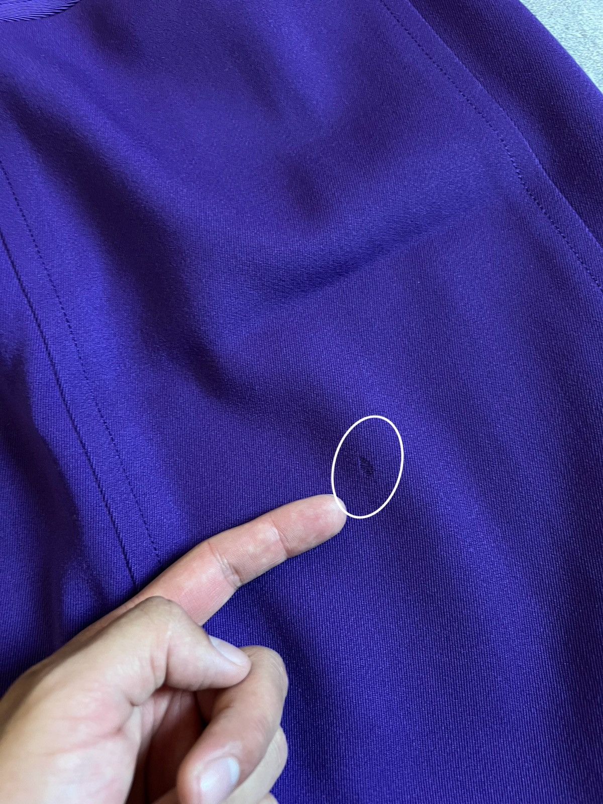 Celine × Vintage Vintage CELINE Paris Purple Wool Zip Skirt Pleated Size 46 Size 32" / US 10 / IT 46 - 10 Thumbnail