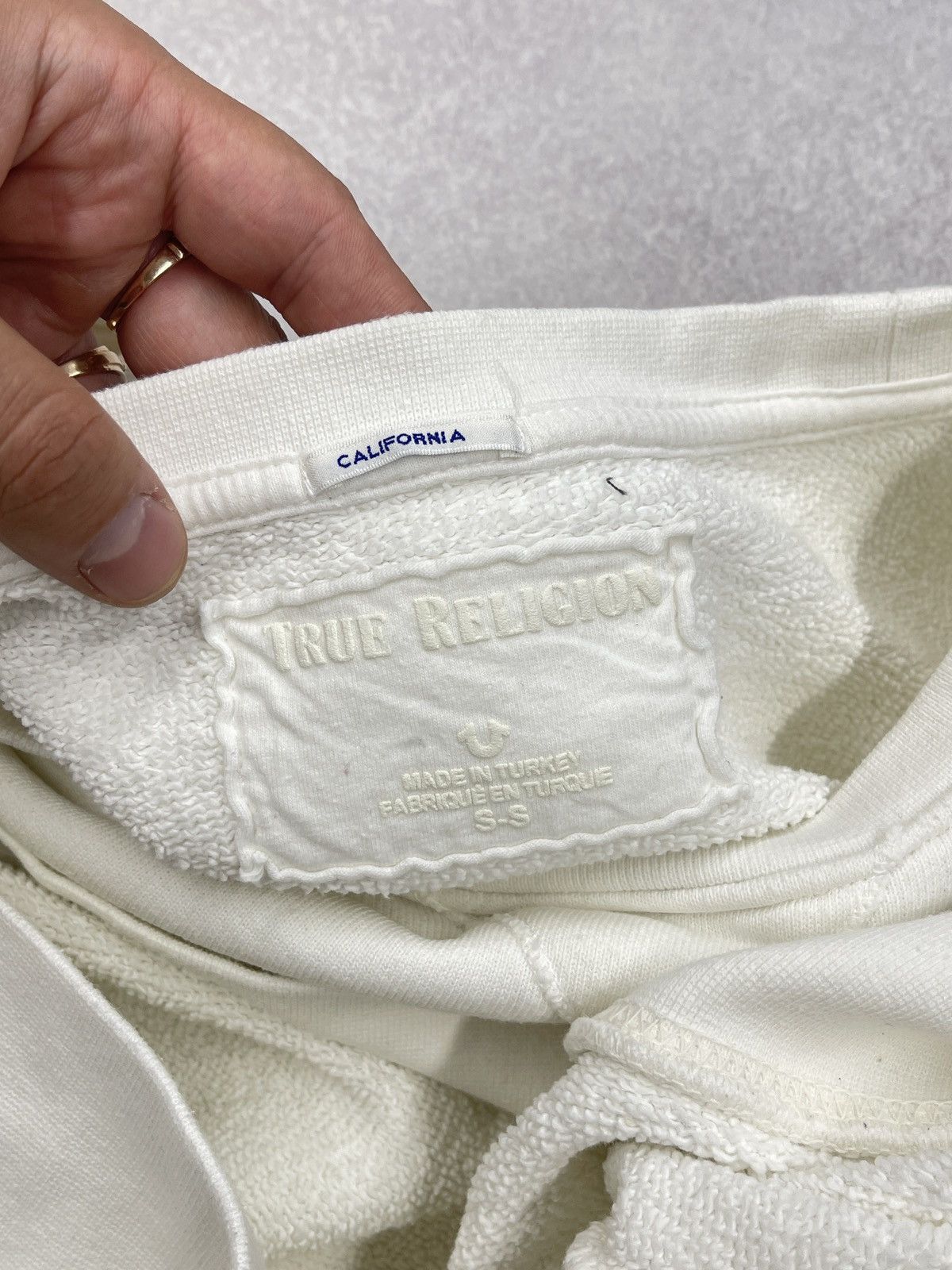 True Religion Mens True Religion Crewneck Sweatshirt White Y2K Size US M / EU 48-50 / 2 - 7 Thumbnail