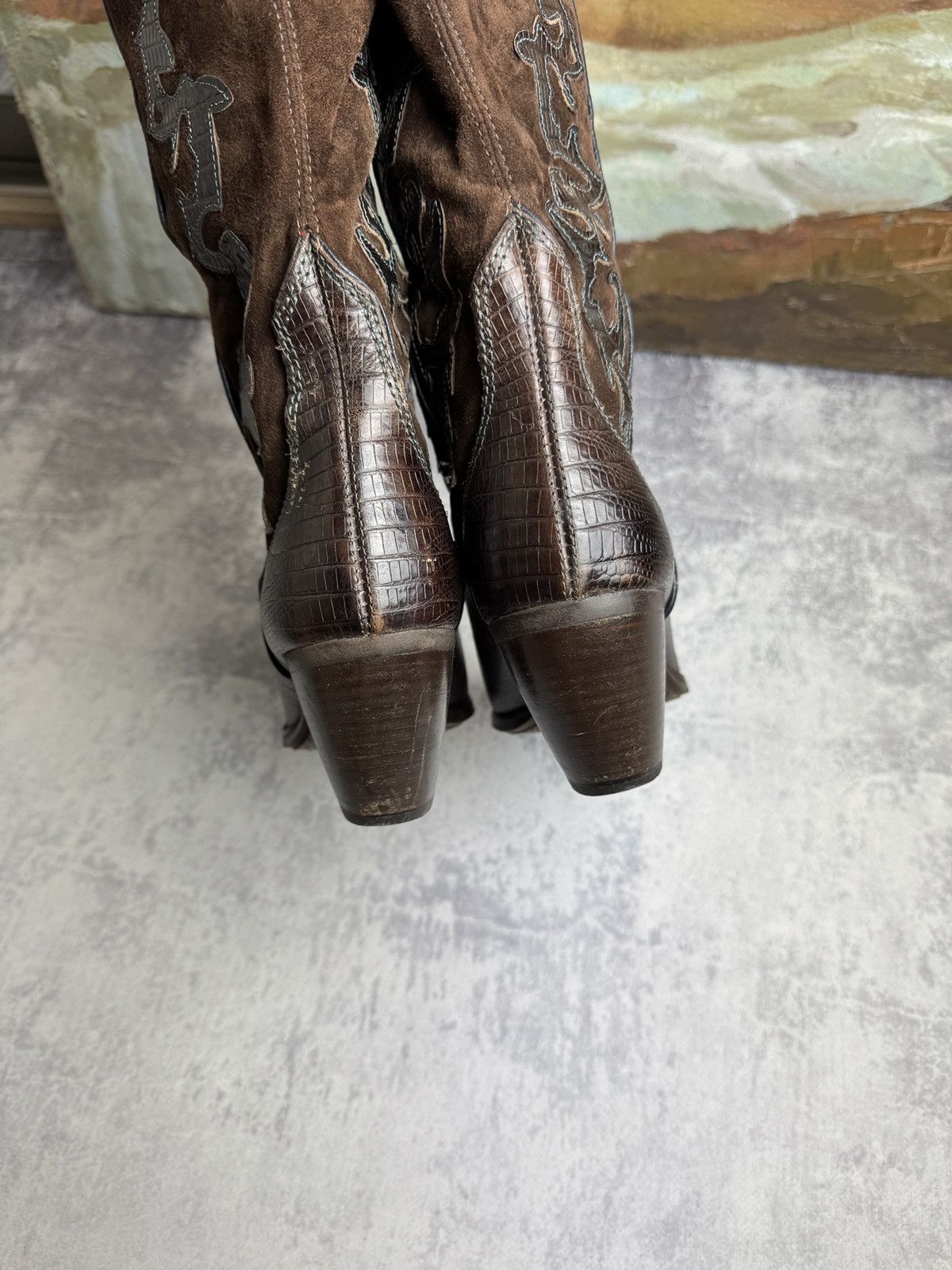 RARE Varese Designer Cowboys Y2K Leather Vintage Heels Boots