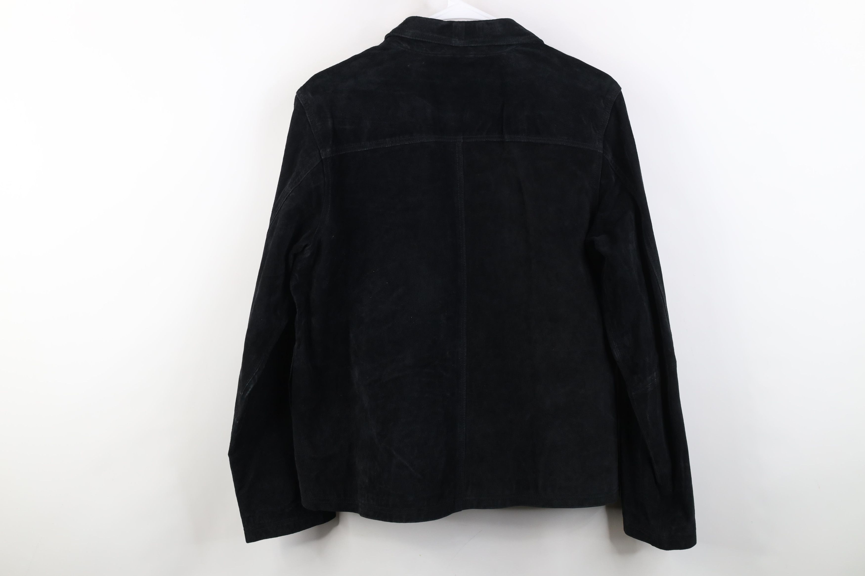 Vintage Vintage 90s Y2K Streetwear Flower Suede Leather Jacket Size L / US 10 / IT 46 - 13 Thumbnail