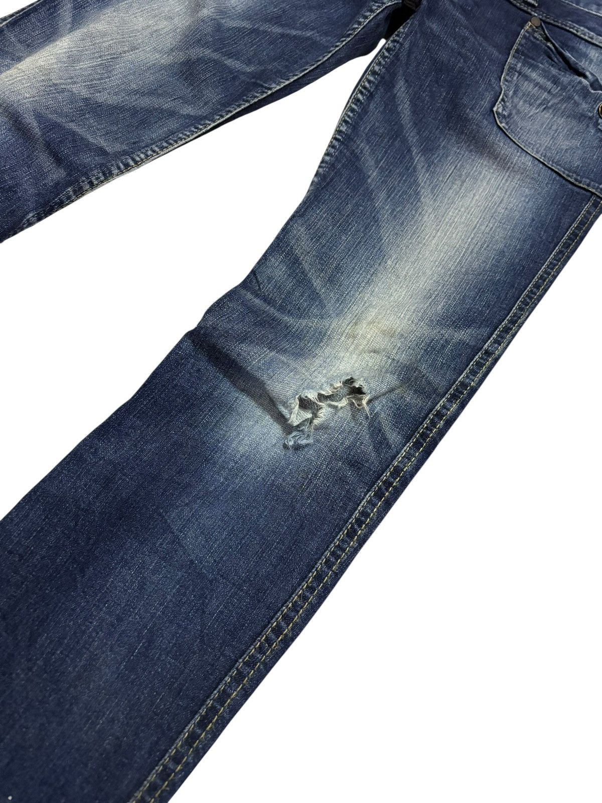 Japanese Brand Vtg Antgauge SP Distressed Skinny Jeans Size US 30 / EU 46 - 4 Thumbnail