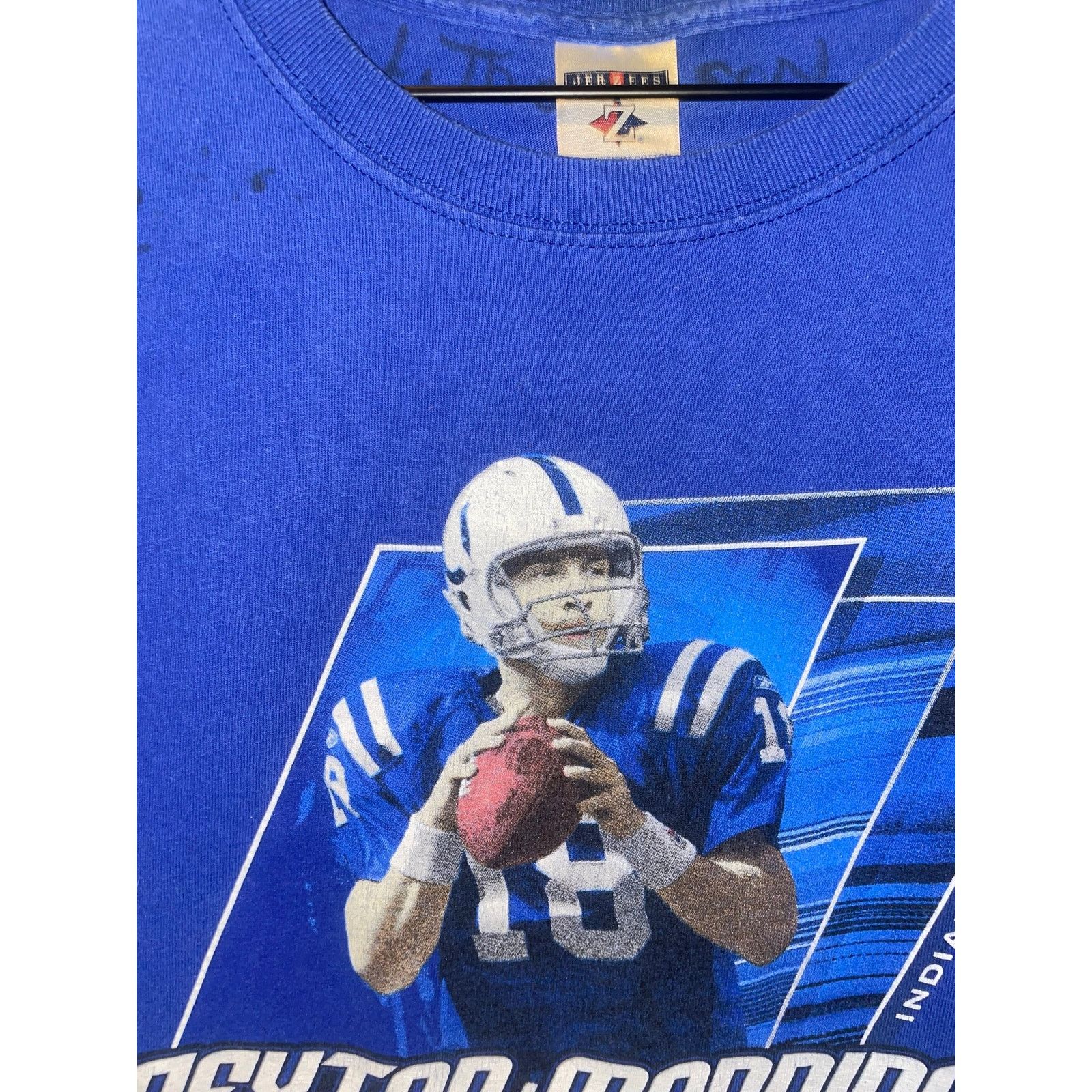 Jerzees Vintage Peyton Manning Shirt Indianapolis Colts Tee 2000s L Size US L / EU 52-54 / 3 - 2 Thumbnail