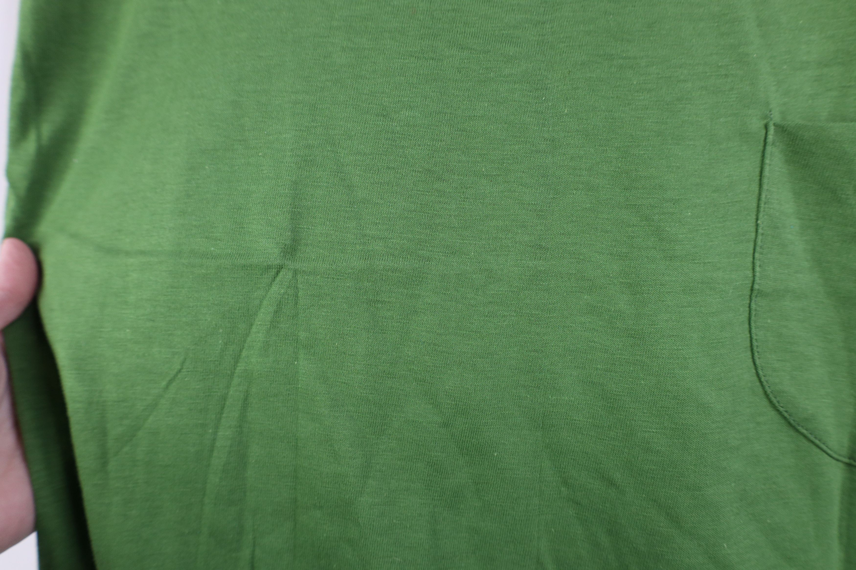 Vintage Deadstock Vintage 60s 70s Cotton T-Shirt Grass Green USA Size US L / EU 52-54 / 3 - 5 Thumbnail