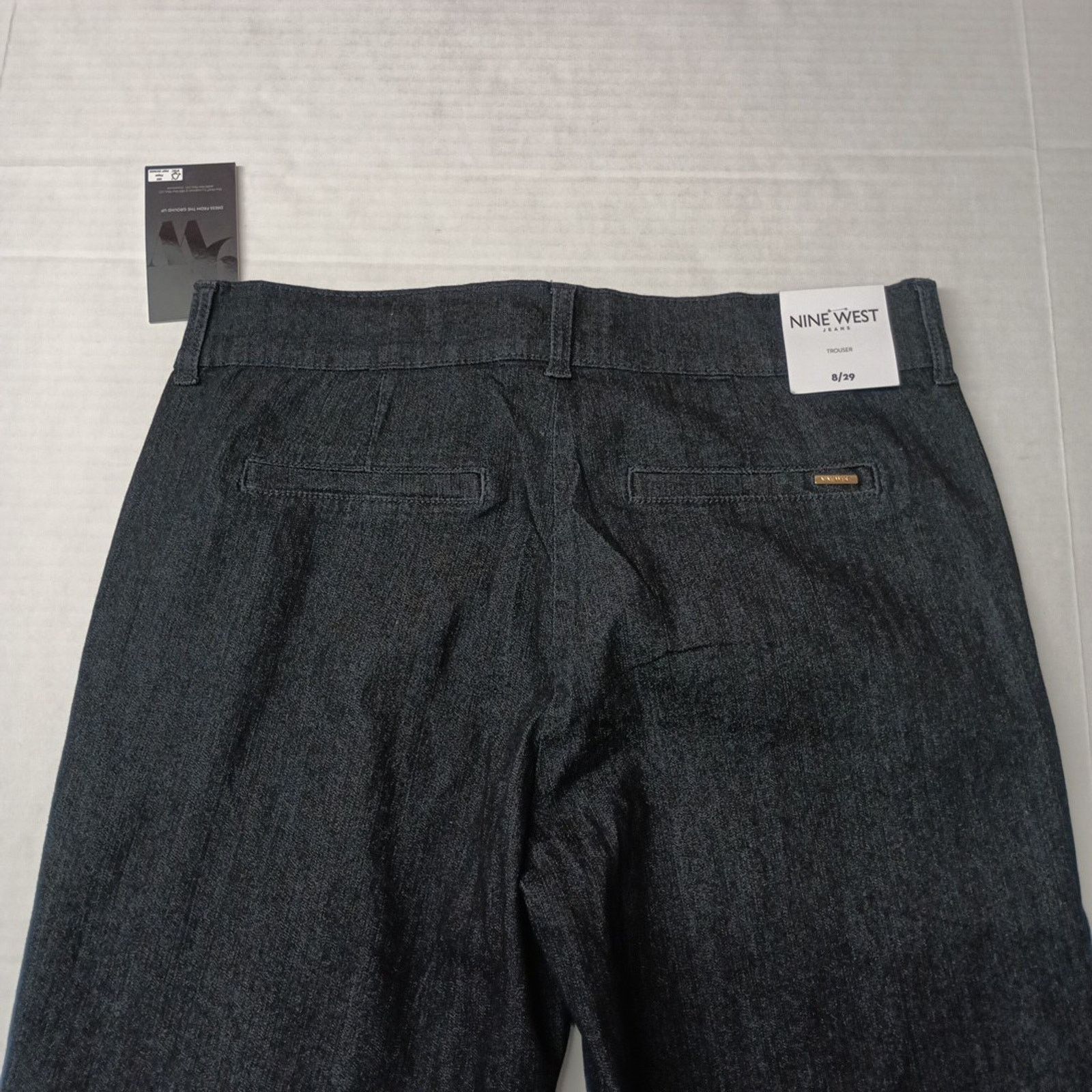 Nine West Nine West Jeans Women's 8 Black Trouser Sailor Nautical Corp Size 30" / US 8 / IT 44 - 8 Thumbnail