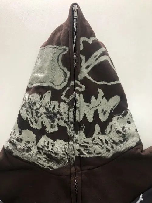 Japanese Brand Mikami x Chiba Skeleton Print Zip Up Hoodie Punk Rock Y2k Size US L / EU 52-54 / 3 - 8 Thumbnail