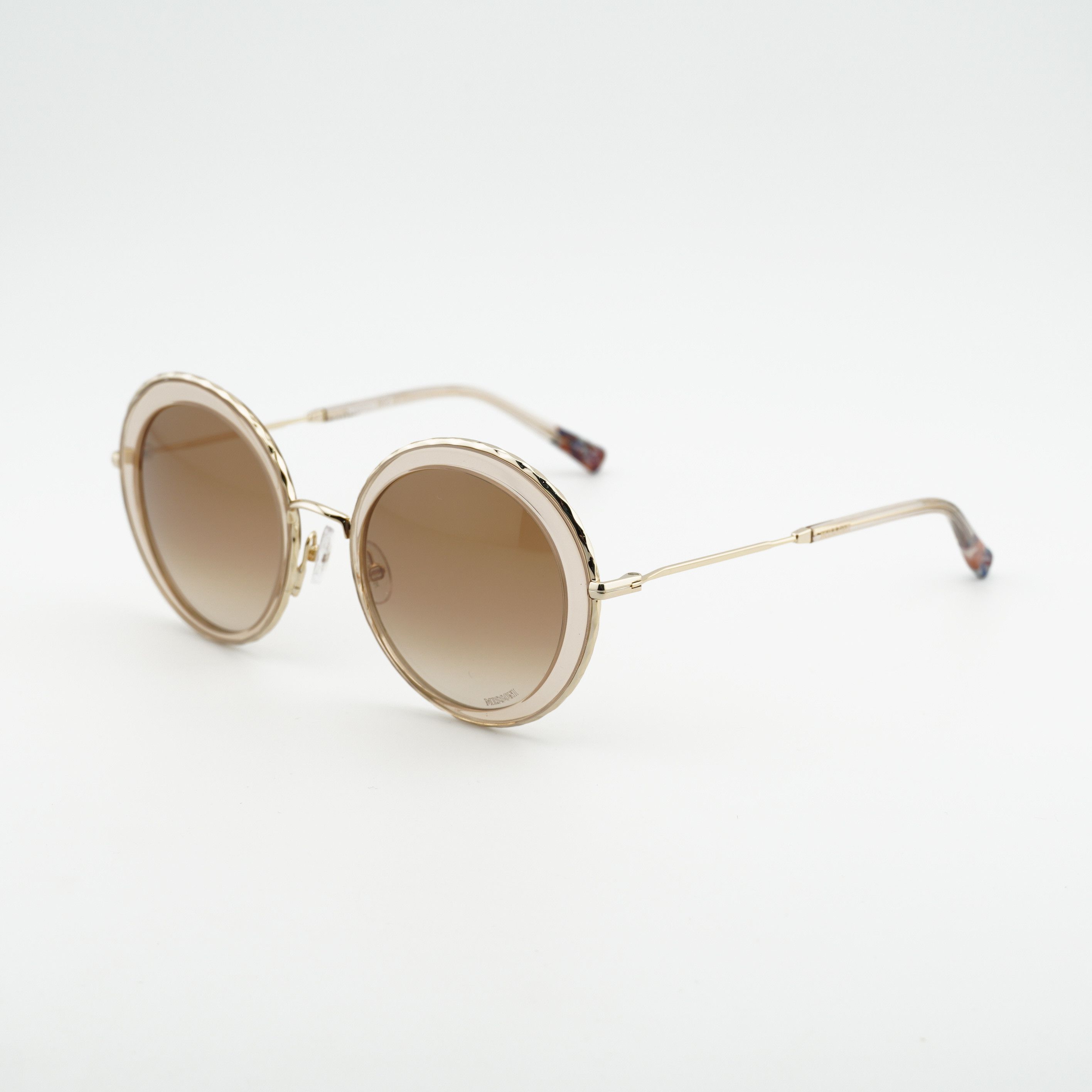 Missoni Missoni MIS 0033/S 05BD HA Sunglasses Gold/Sand Round Frame Size ONE SIZE - 1 Thumbnail