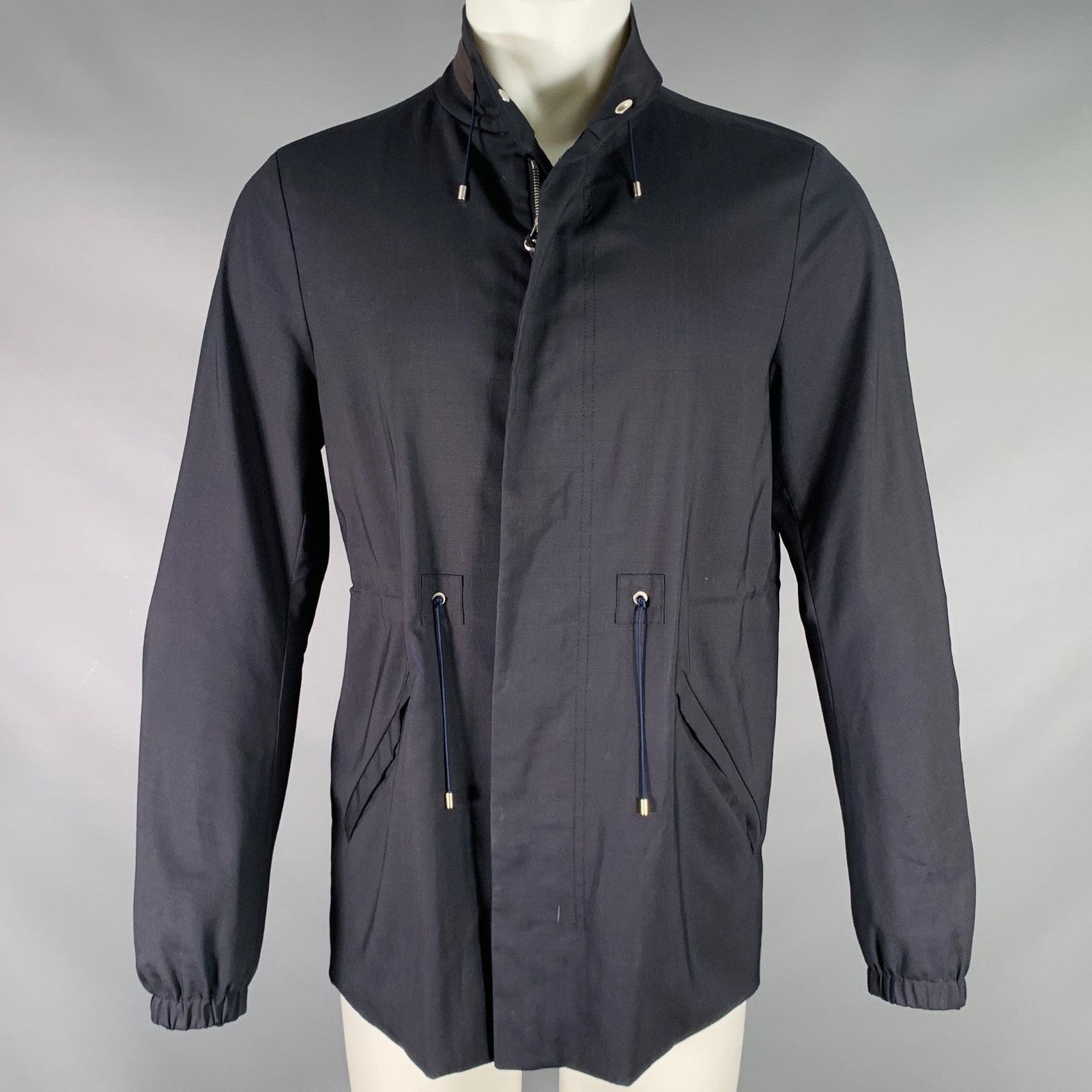 OAMC OAMC Size M Navy Wool Blend Drawstring Jacket Size US M / EU 48-50 / 2 - 1 Thumbnail