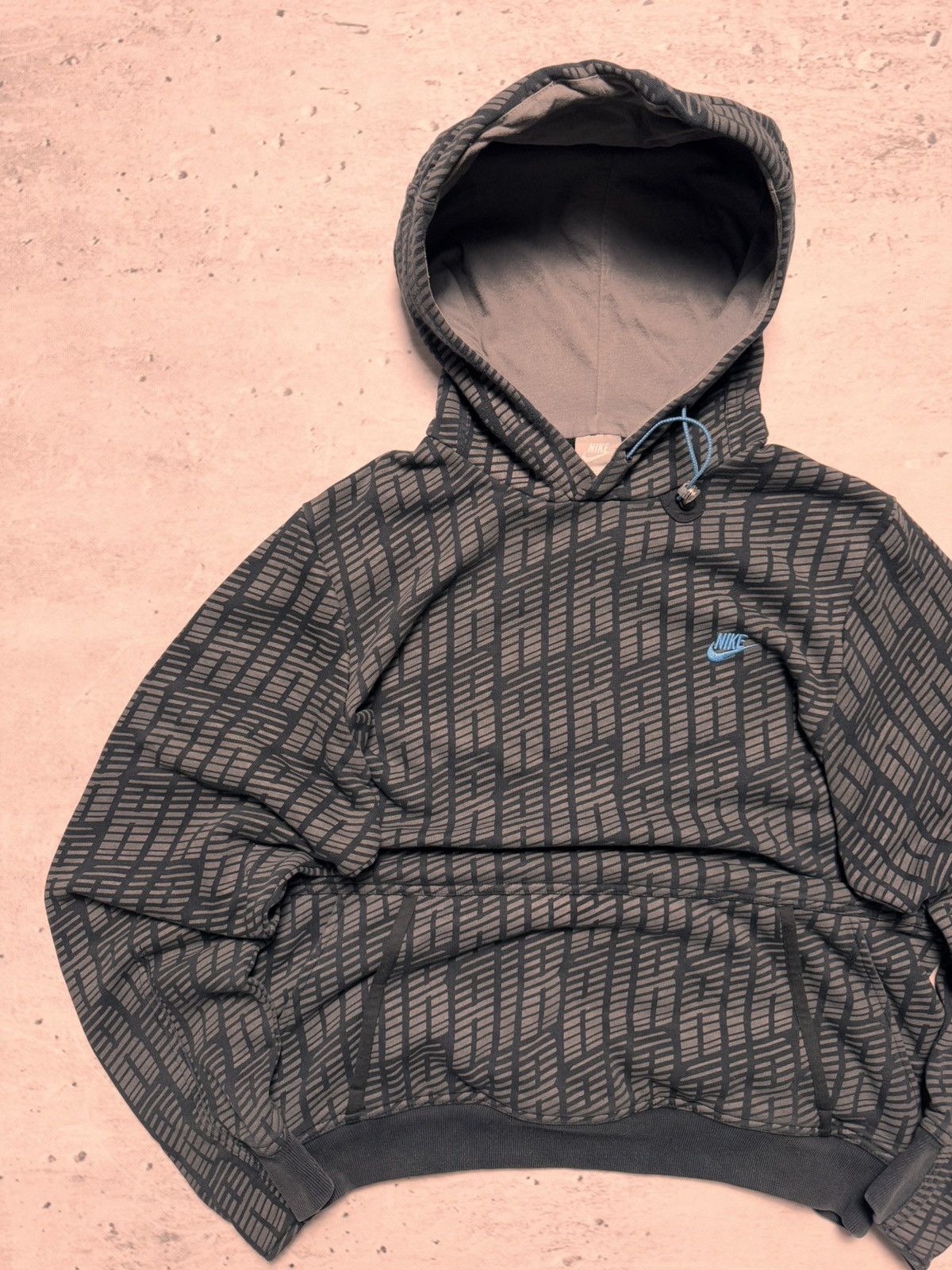 Nike × Vintage NIKE VINTAGE CENTER LOGO OVERSIZE BOXY HOODIE Size US M / EU 48-50 / 2 - 2 Thumbnail