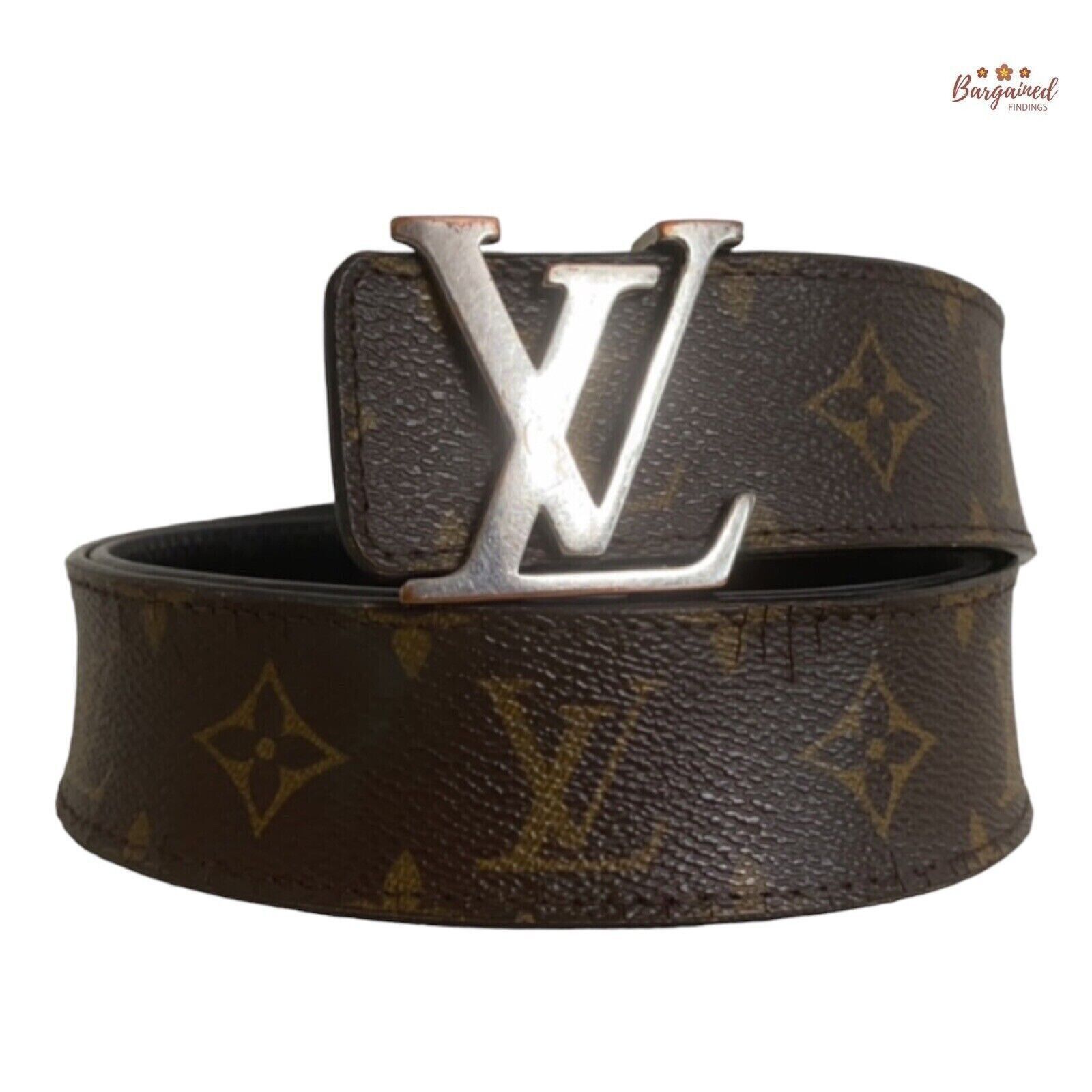 Louis Vuitton Louis Vuitton Monogram Reversible Silver LV Initials Belt Size 36 - 1 Thumbnail