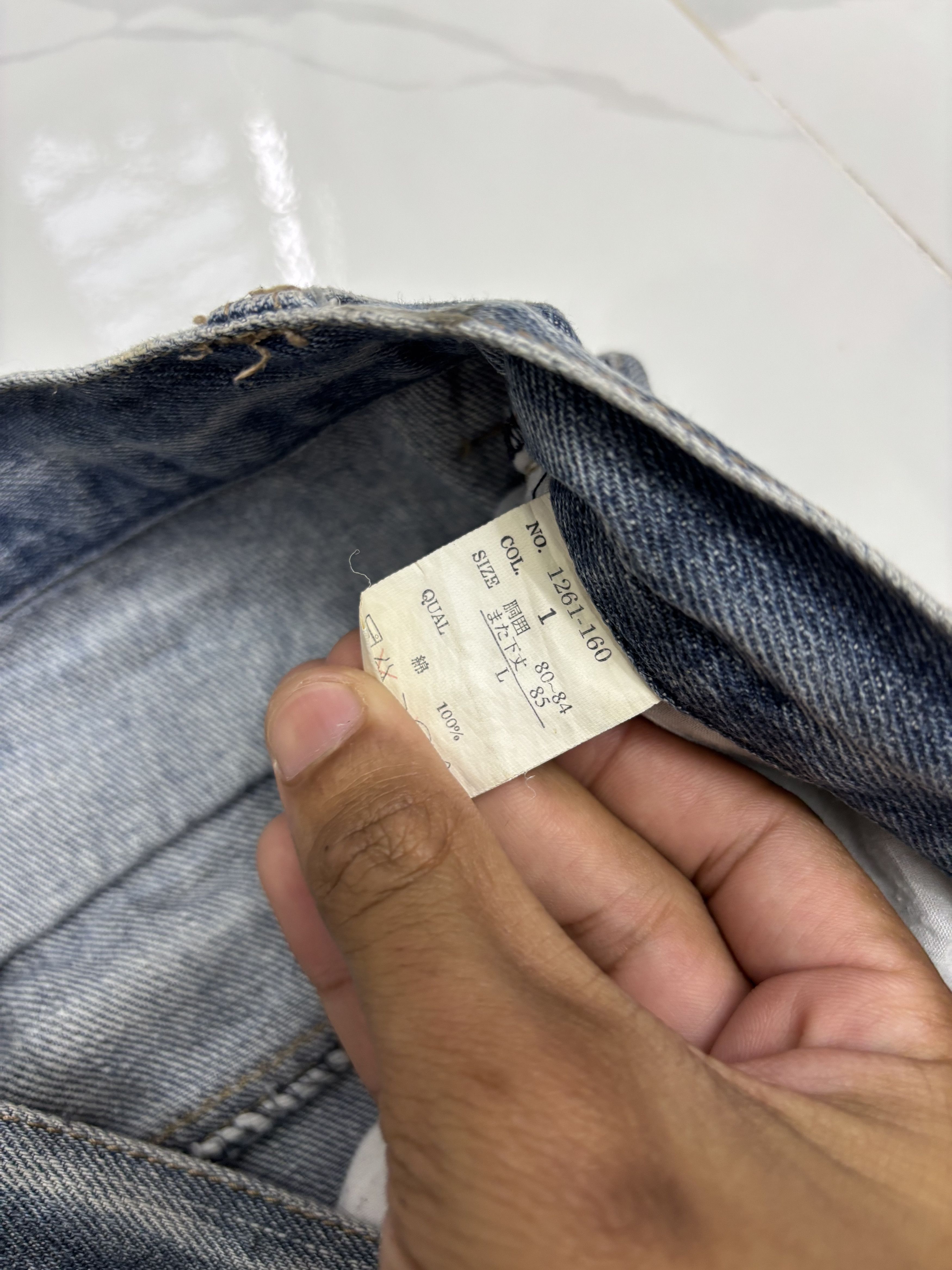 Tornado Mart ZEROSAIL Punk Double Waist Distressed Denim Jeans Size US 33 - 10 Thumbnail