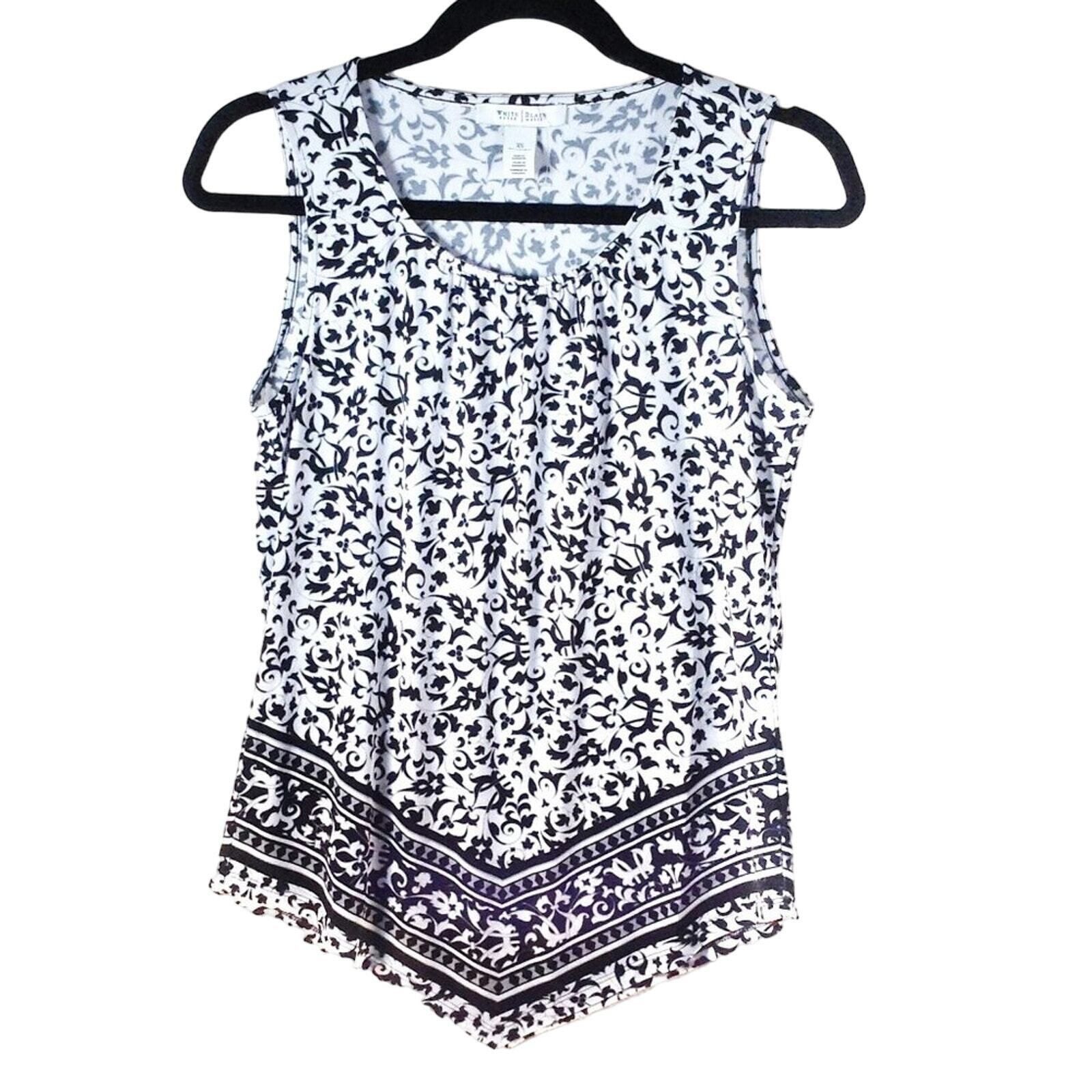 White House Black Market White House Black Market Women's Sleeveless Tunic Top XS Pai Size XS / US 0-2 / IT 36-38 - 1 Thumbnail