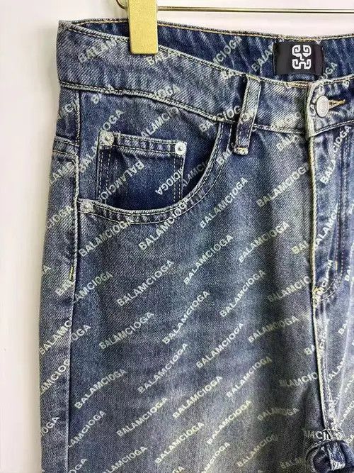 VIBE Vintage high street letter print loose casual jeans Size US 34 / EU 50 - 4 Thumbnail