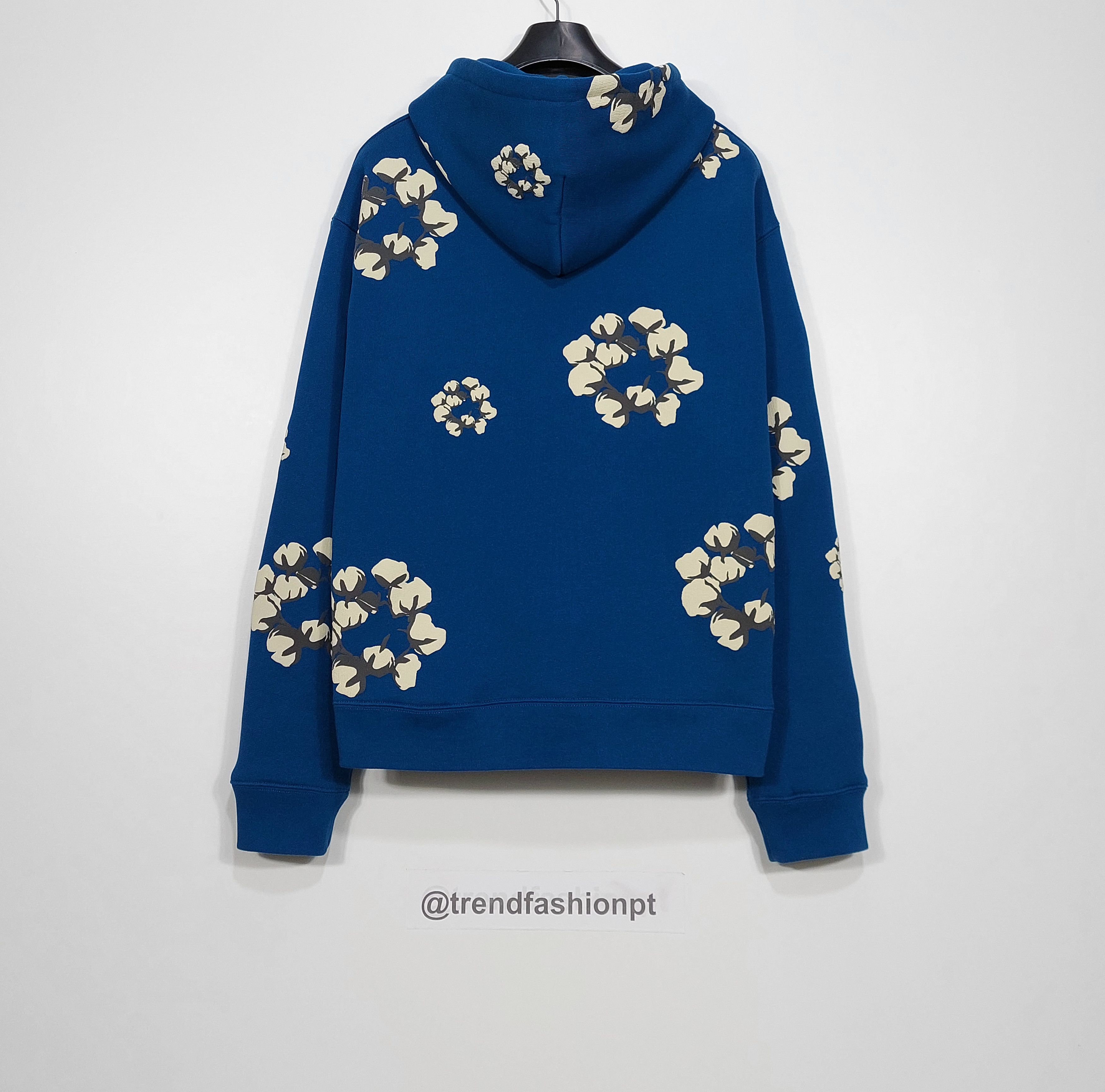 Cactus Plant Flea Market × DENIM TEARS x CPFM cotton wreath hoodie - blue XL Size US XL / EU 56 / 4 - 7 Thumbnail