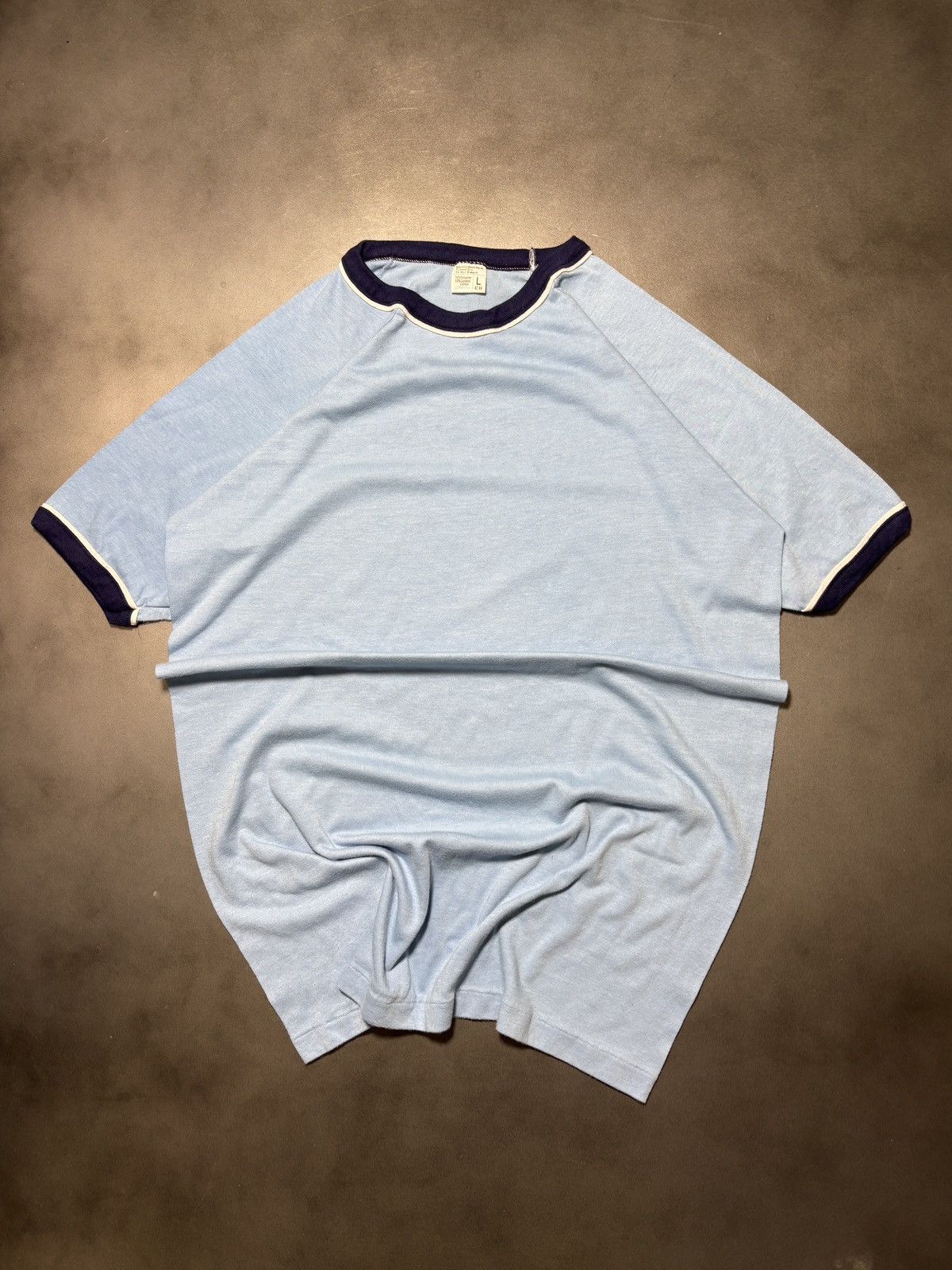 JCPenney 1970s Ringer Tee 70s Vintage JC Penney Raglan Blank USA Baby Size US S / EU 44-46 / 1 - 1 Thumbnail