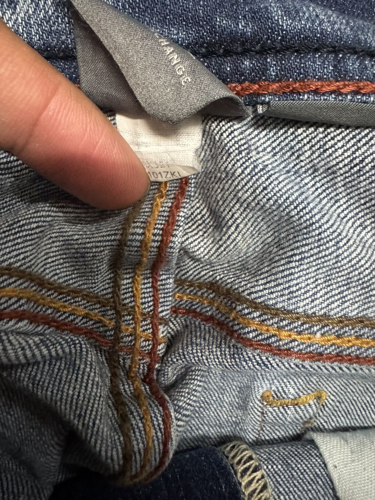 Armani Exchange 💥FLARED💥90s ARMANI EXCHANGE CLAWMARK SICK JEANS DISTRESS Size US 30 / EU 46 - 9 Thumbnail