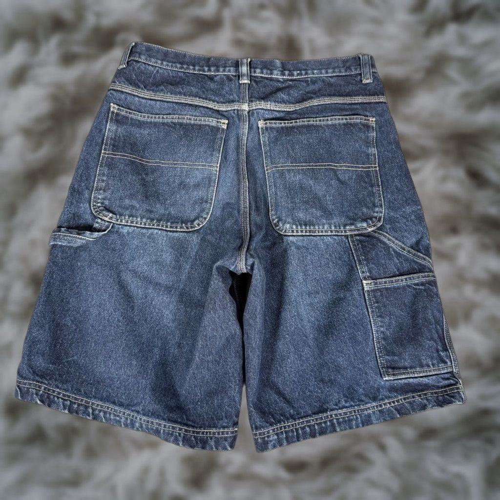 Vintage VINTAGE Aeropostale Bermuda Denim Shorts Mens 33 10” 5-Pocket Grunge Fold Zip Front 6-12in Rise Casual Blue Logo Size US 33 - 1 Thumbnail