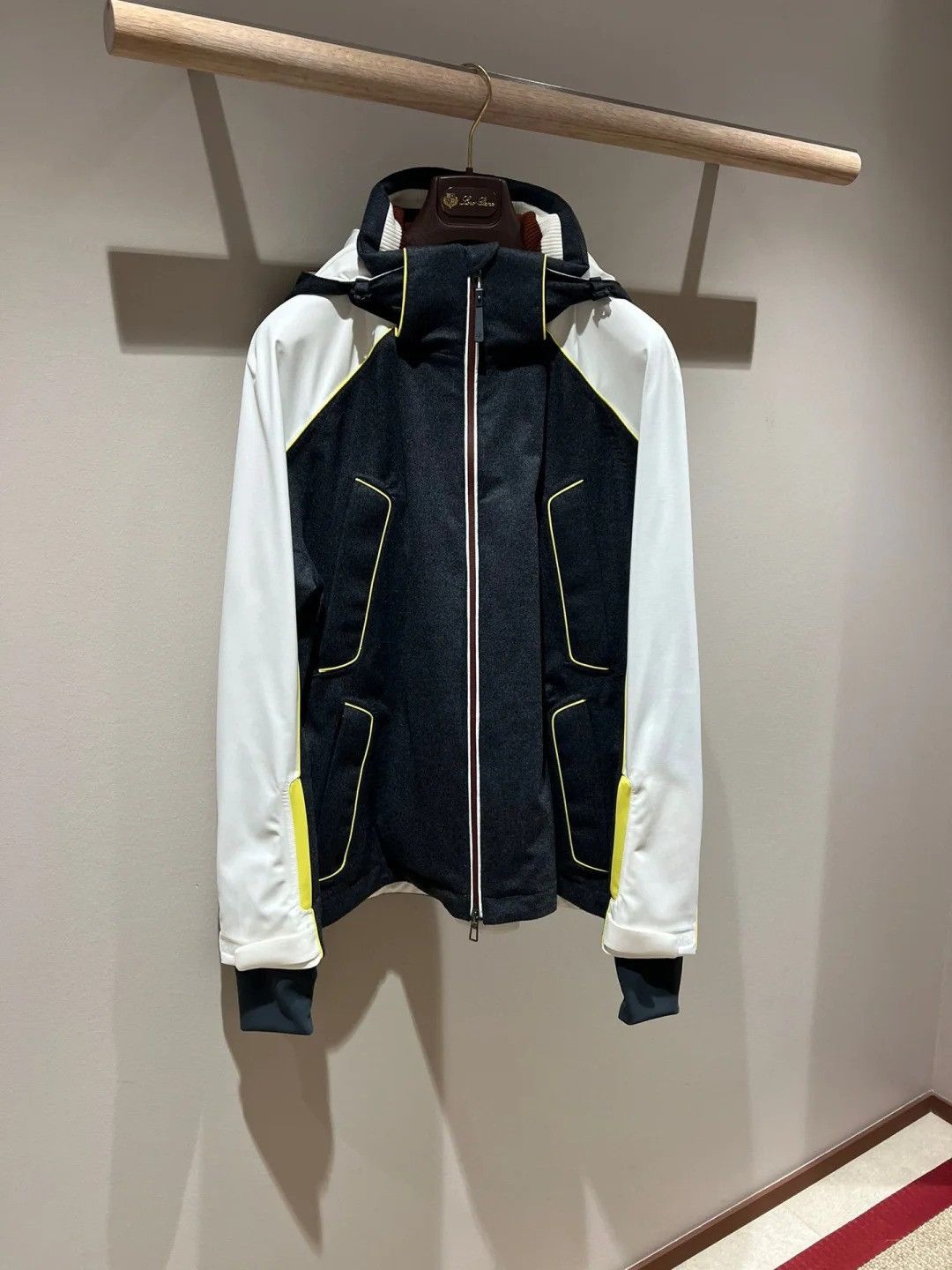 image of Loro Piana Icer Ski Zip-Up Cashmere Jacket in Black, Men's (Size Medium)