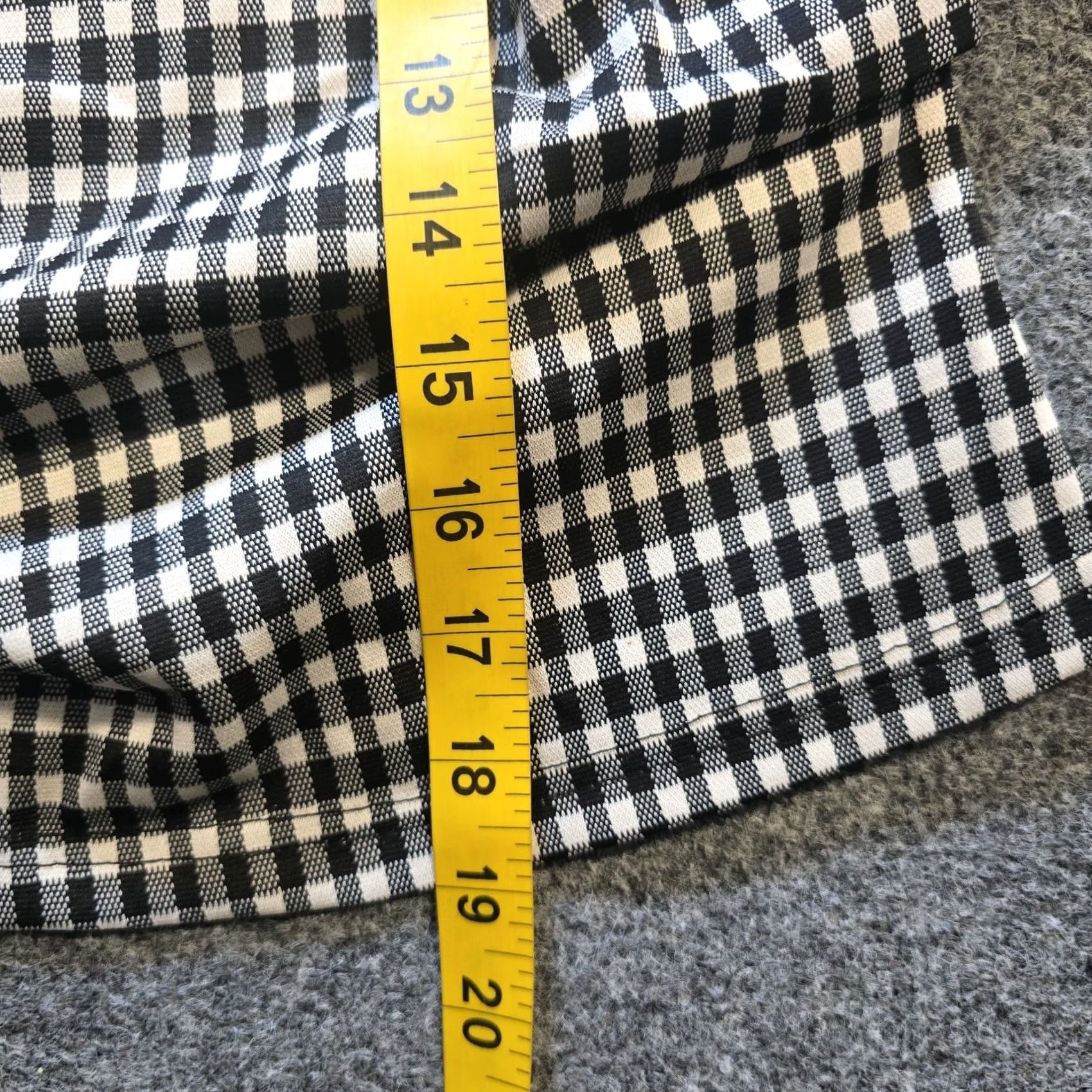 Cider Cider Top Womens Size M Black White Gingham Plaid Flare Sleeve Bows Casual Shirt Size M / US 6-8 / IT 42-44 - 6 Thumbnail