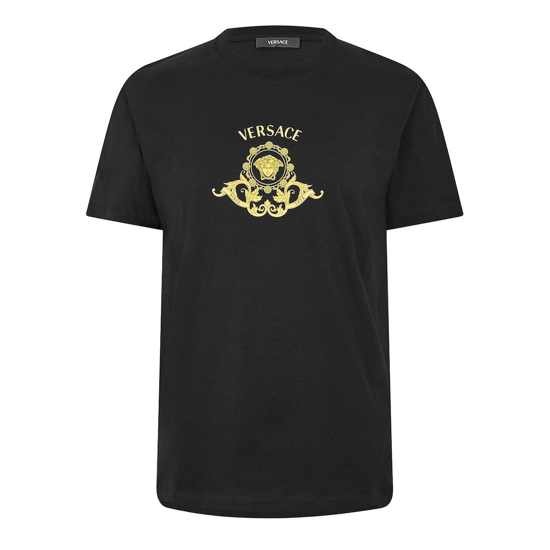 Versace o1g2r1mq0526 Medusa Crstt T-Shirt in Black Size US XL / EU 56 / 4 - 1 Thumbnail