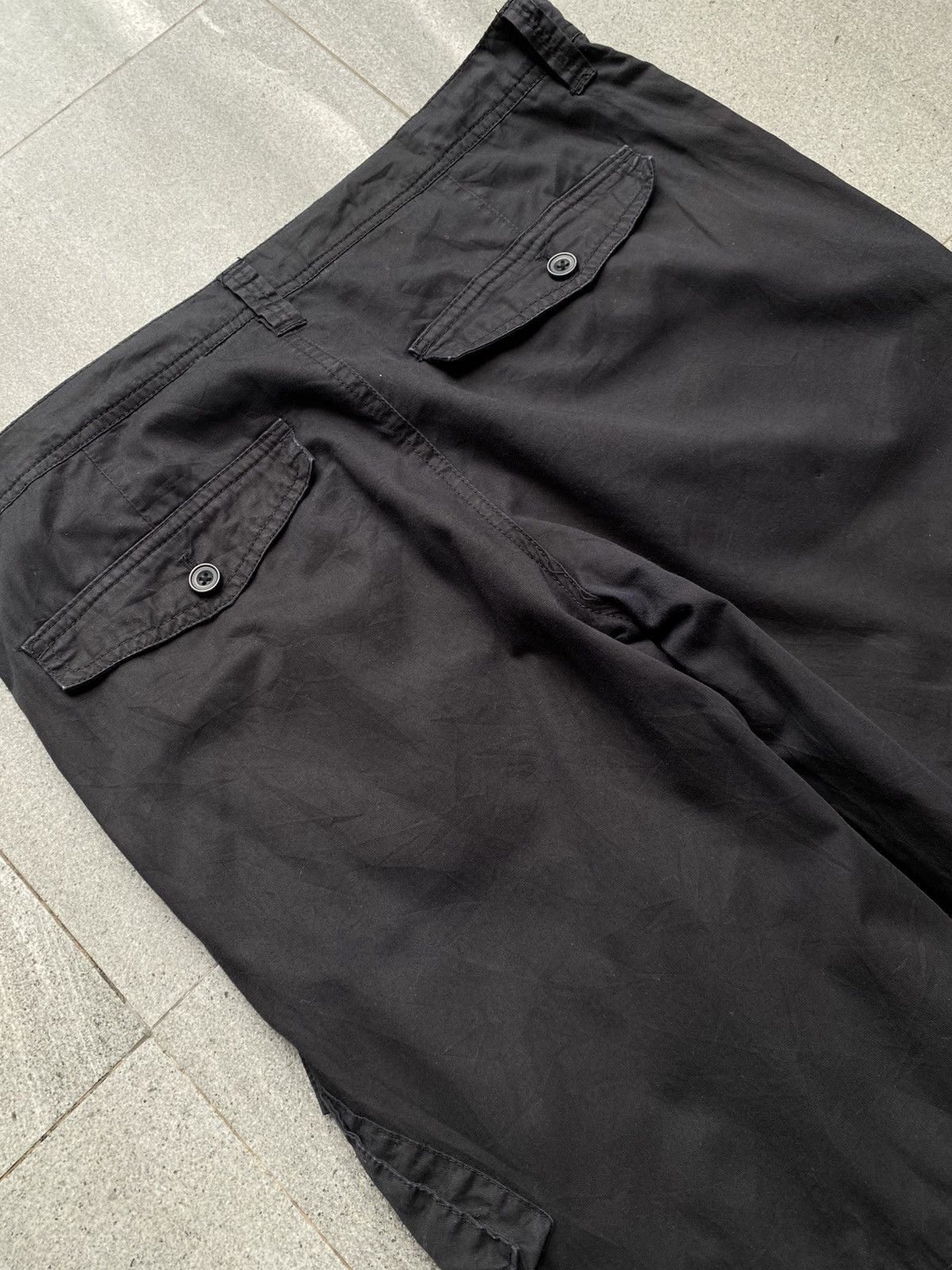Tornado Mart Tornado Mart Black Cargo Pants Size US 34 / EU 50 - 7 Thumbnail