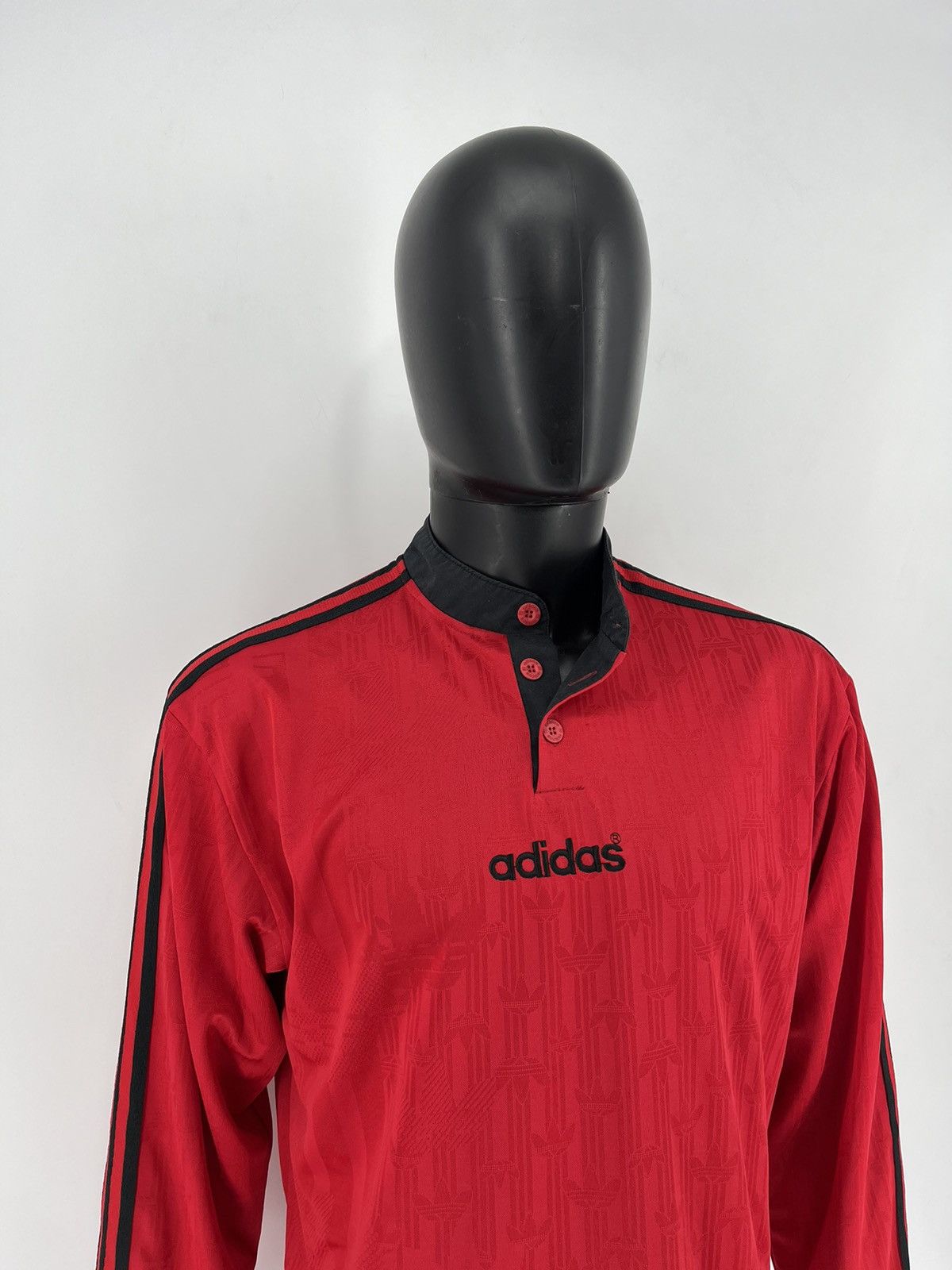 Adidas 1996 SPAIN ADIDAS LONG-SLEEVE TEMPLATE SHIRT Size US XL / EU 56 / 4 - 4 Thumbnail
