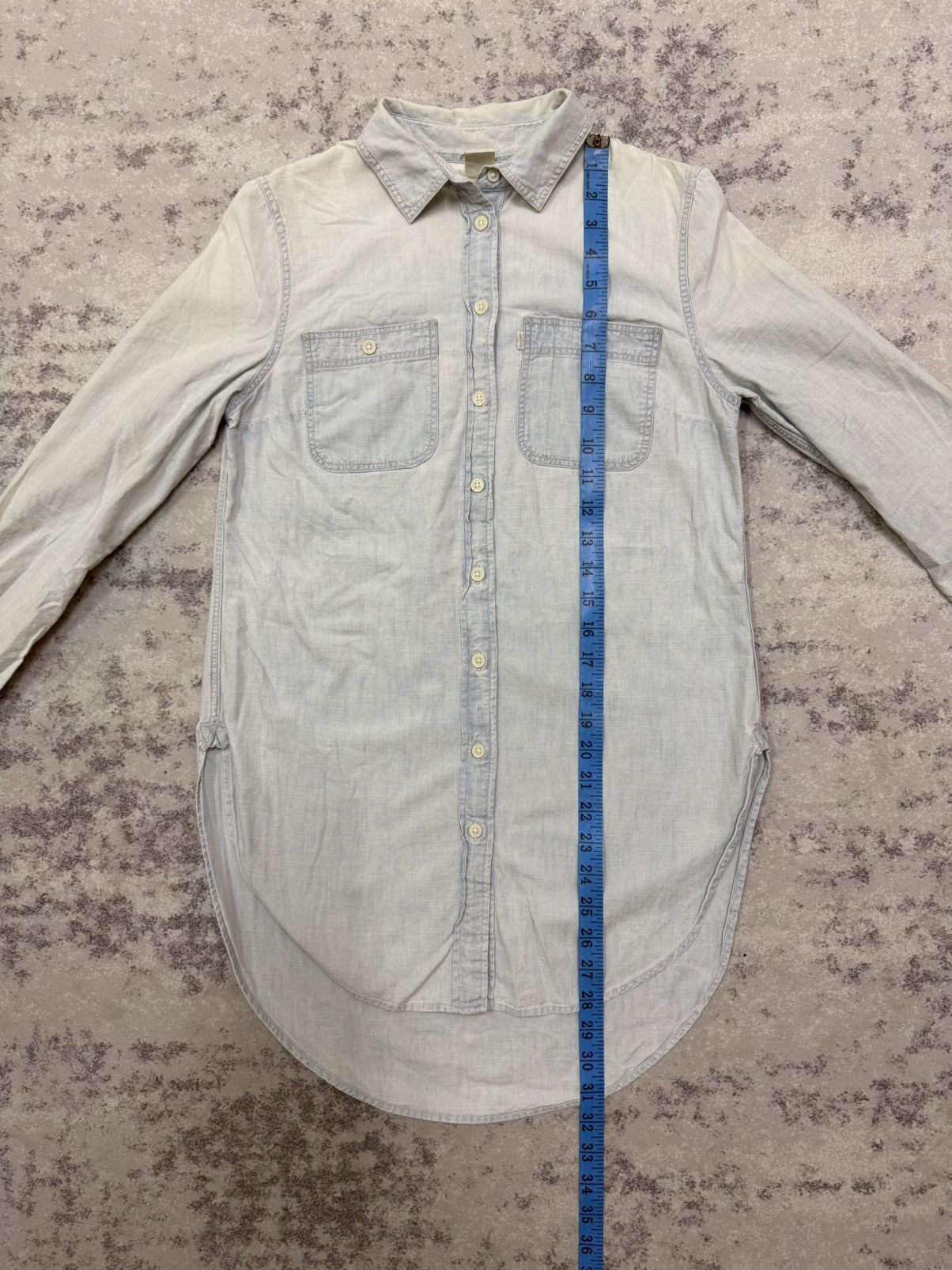 Levi's Levi’s light blue long sleeved denim button up shirt dress Size XS / US 0-2 / IT 36-38 - 13 Thumbnail