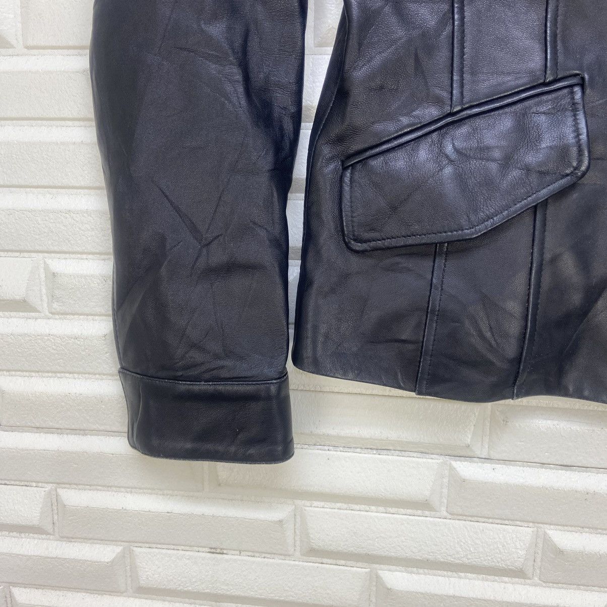 Theory Japanese Brand Theory Leather Jacket Size S / US 4 / IT 40 - 8 Thumbnail